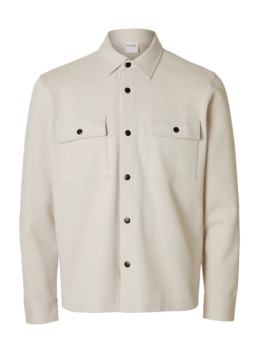 Selected - SLMJACKIE SWEAT JACKET NOOS - herfstjassen - oatmeal - 1