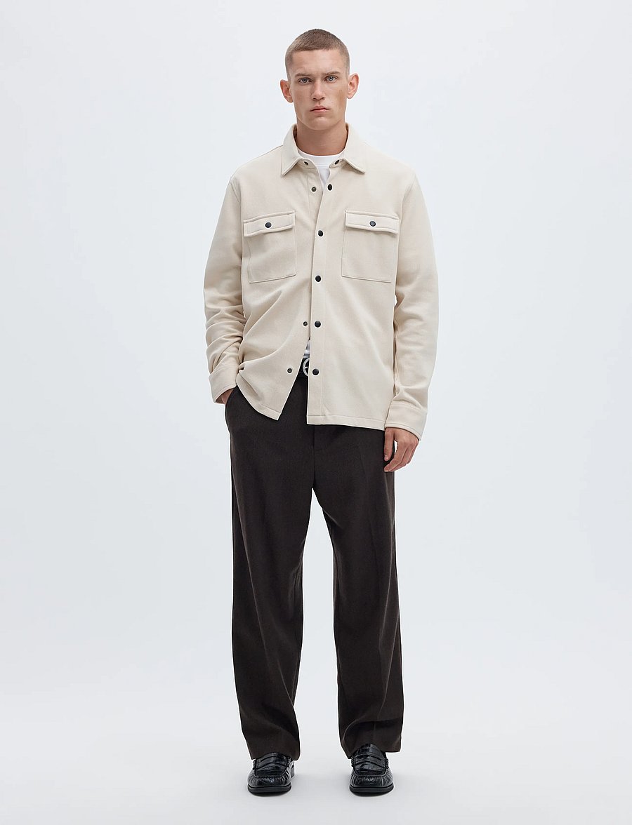 Selected - SLMJACKIE SWEAT JACKET NOOS - herfstjassen - oatmeal - 3