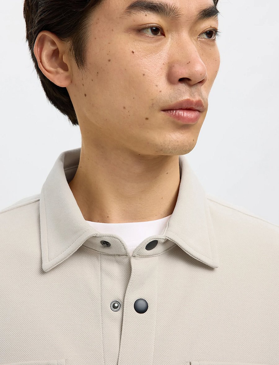 Selected - SLMJACKIE SWEAT JACKET NOOS - frühlingsjacken - oatmeal - 4