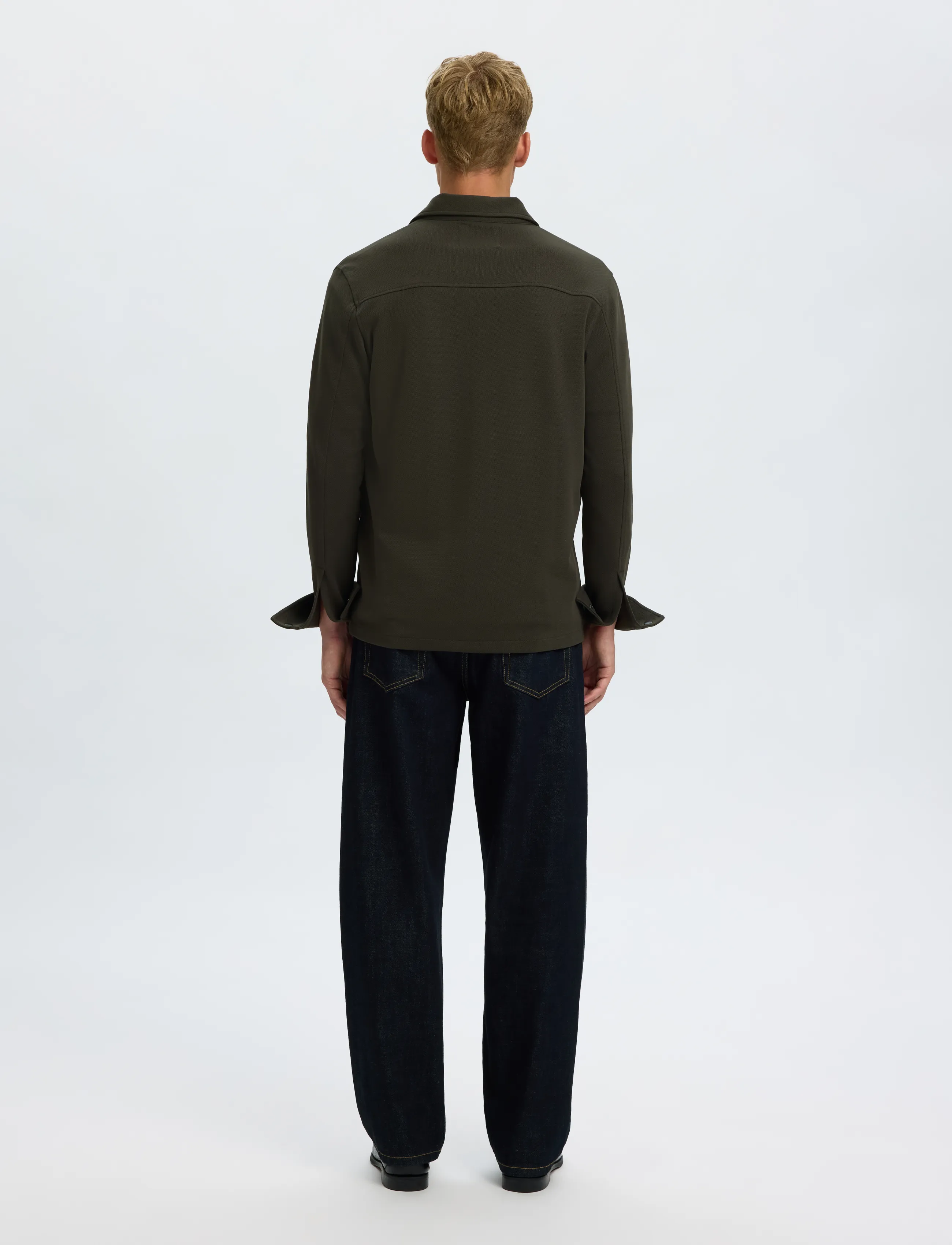 Selected - SLMJACKIE SWEAT JACKET NOOS - kevadjoped - peat - 3