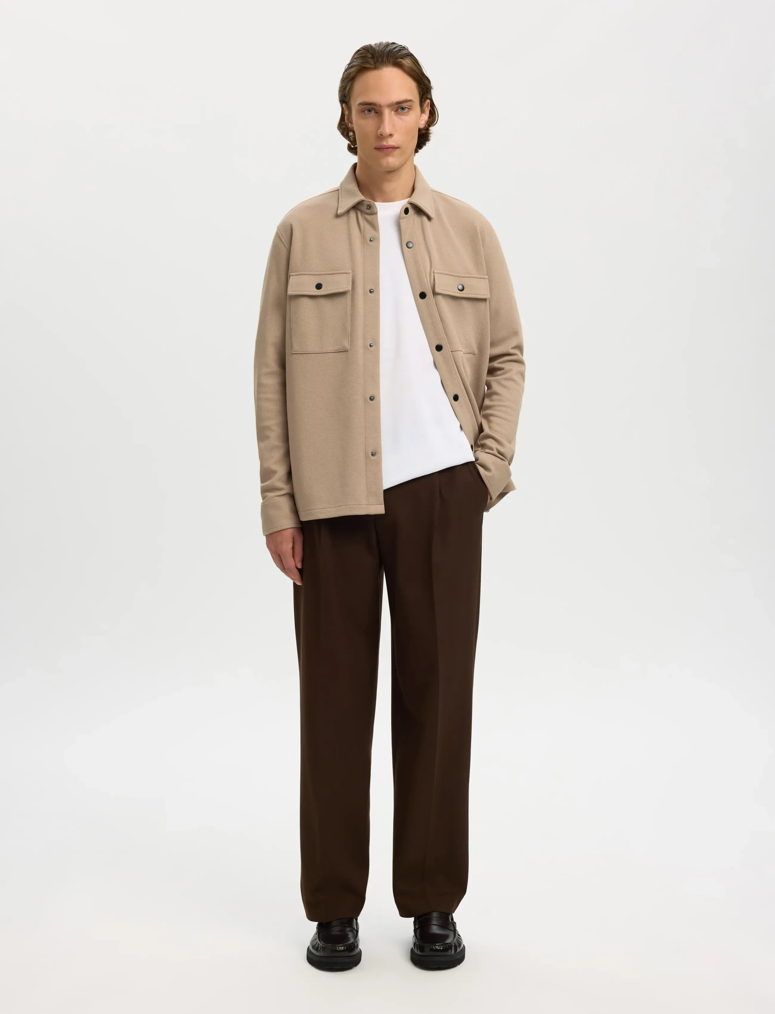 Selected - SLMJACKIE SWEAT JACKET NOOS - forårsjakker - savannah tan - 5