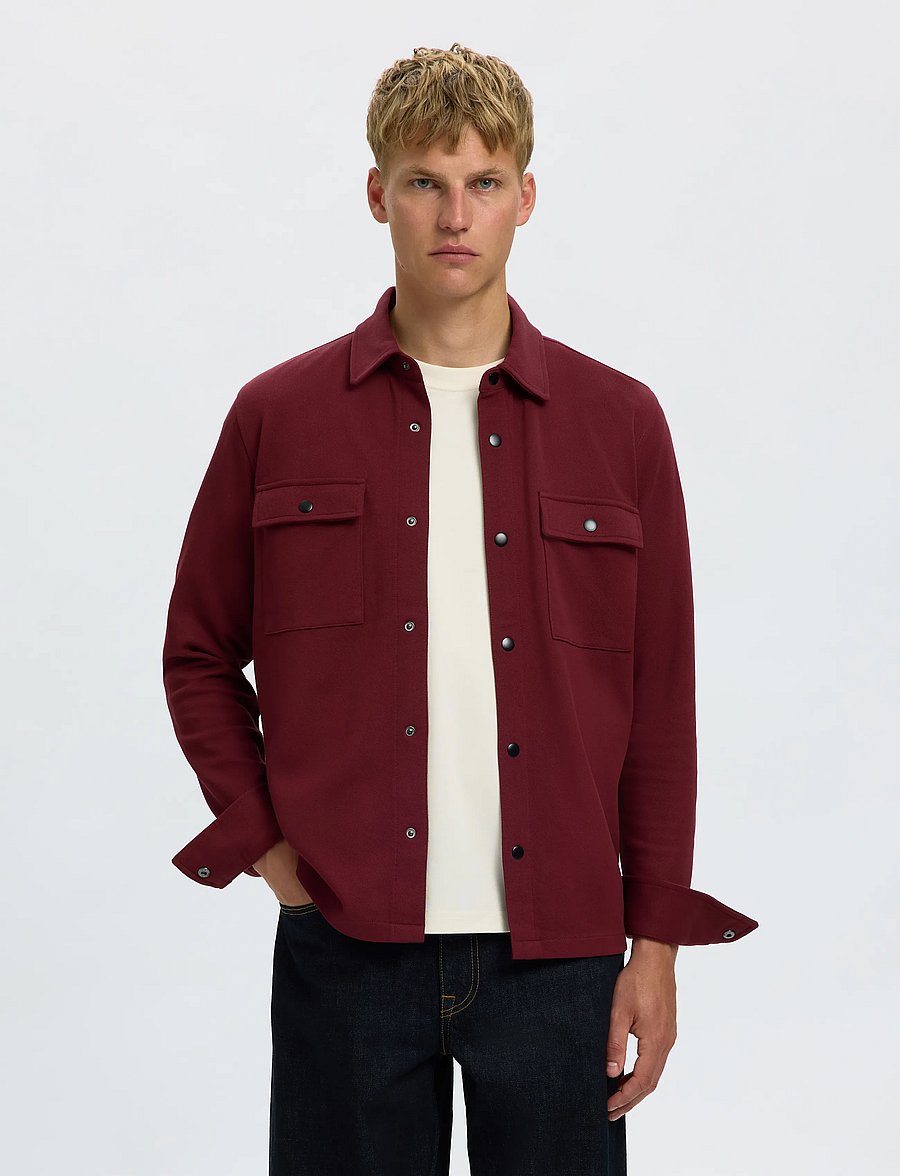 Selected - SLMJACKIE SWEAT JACKET NOOS - frühlingsjacken - tawny port - 0