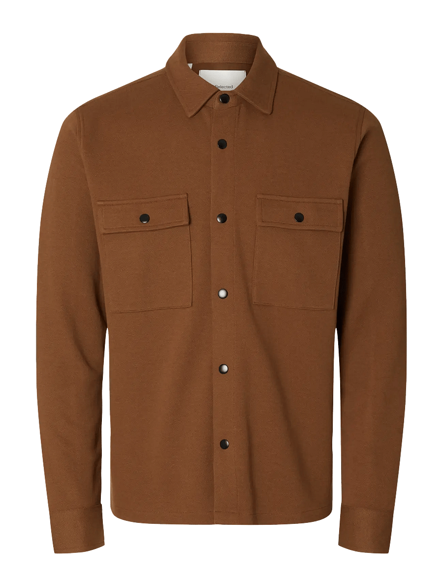 Selected - SLMJACKIE SWEAT JACKET NOOS - frühlingsjacken - toffee - 1