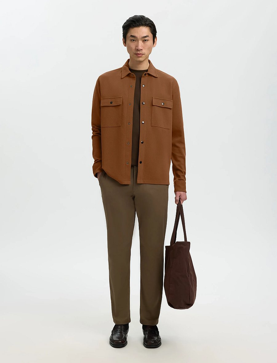 Selected - SLMJACKIE SWEAT JACKET NOOS - frühlingsjacken - toffee - 3