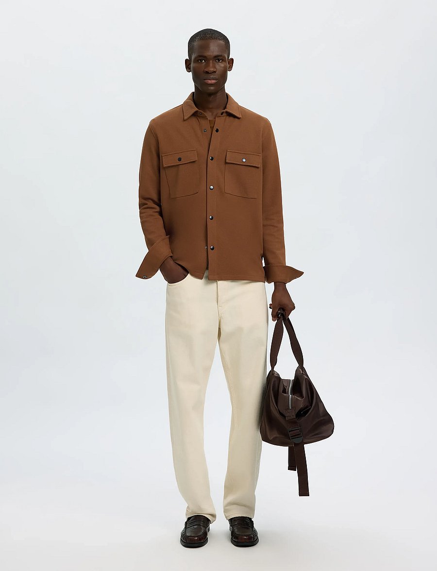 Selected - SLMJACKIE SWEAT JACKET NOOS - herbstjacken - toffee - 5