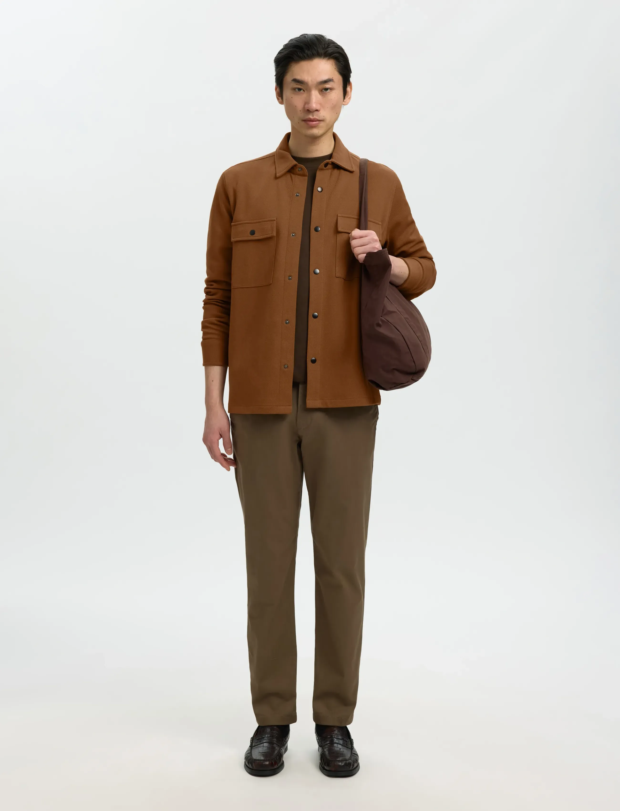 Selected - SLMJACKIE SWEAT JACKET NOOS - forårsjakker - toffee - 5