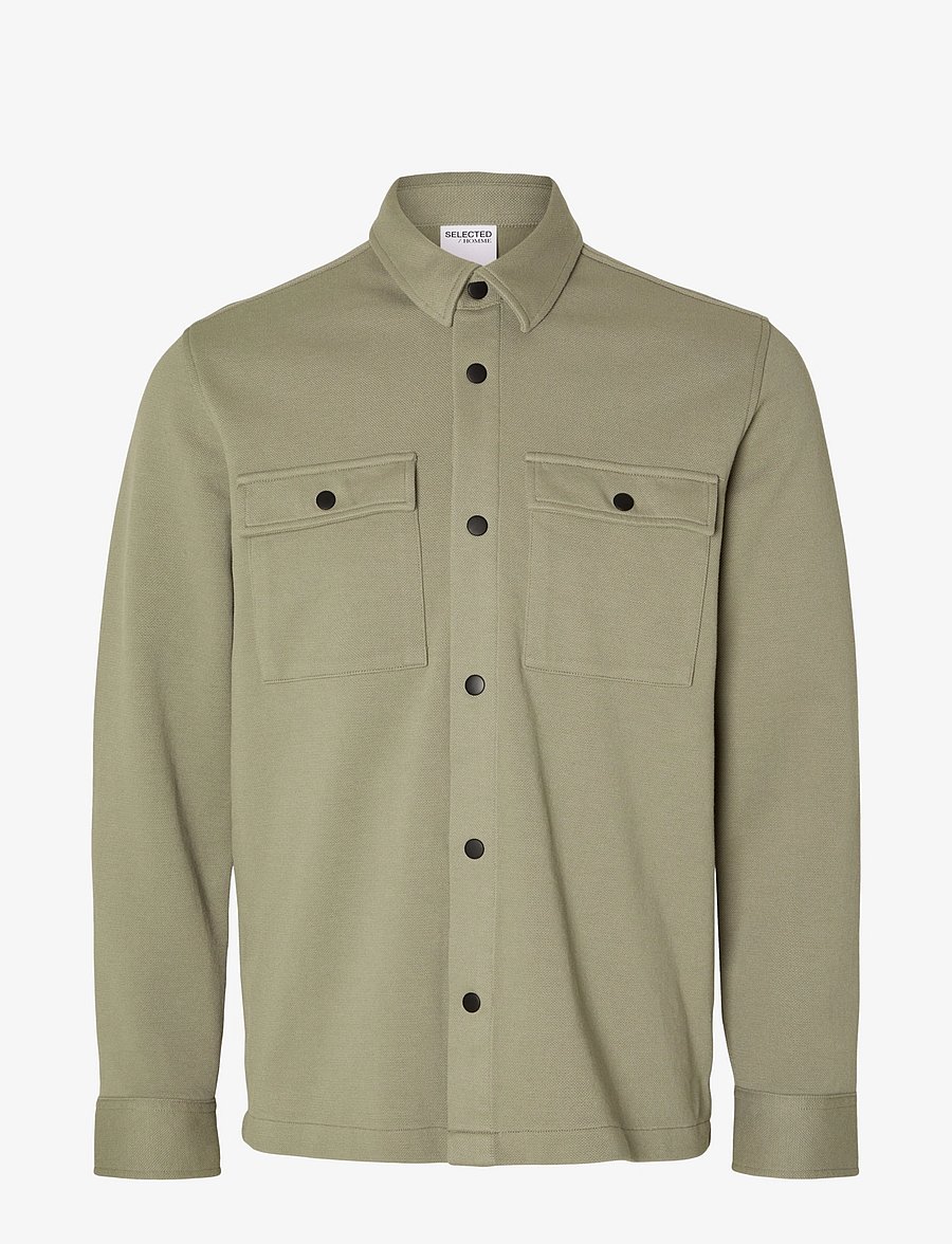 Selected - SLMJACKIE SWEAT JACKET NOOS - frühlingsjacken - vetiver - 1