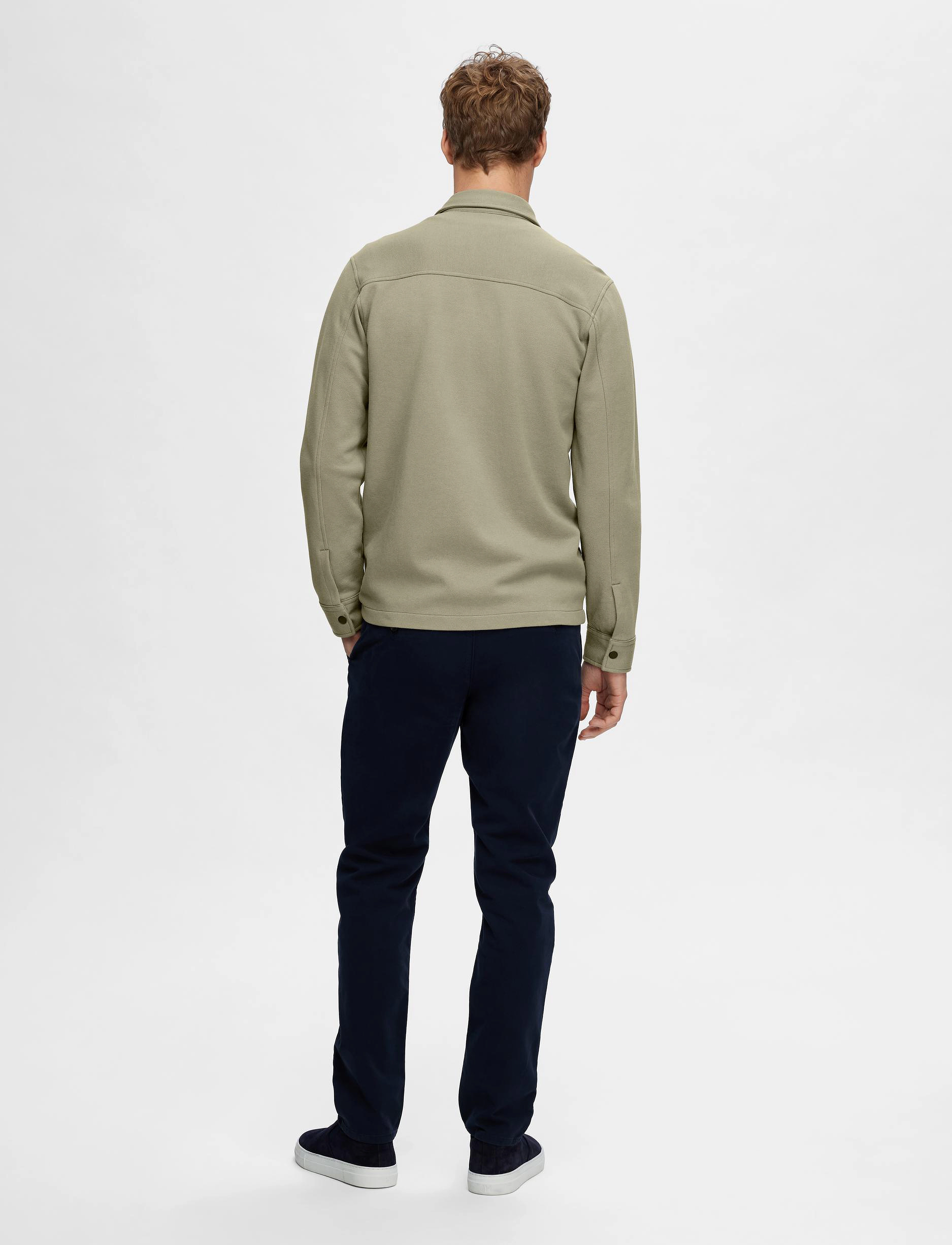 Selected - SLMJACKIE SWEAT JACKET NOOS - forårsjakker - vetiver - 2