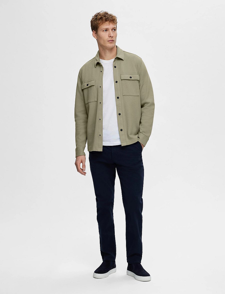 Selected - SLMJACKIE SWEAT JACKET NOOS - frühlingsjacken - vetiver - 5