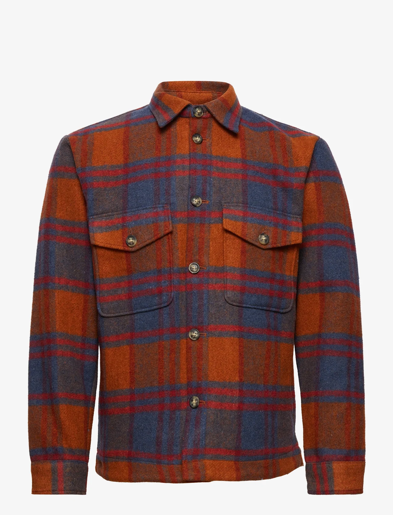 Selected Homme - SLHWALTER OVERSHIRT W - män - bombay brown - 0