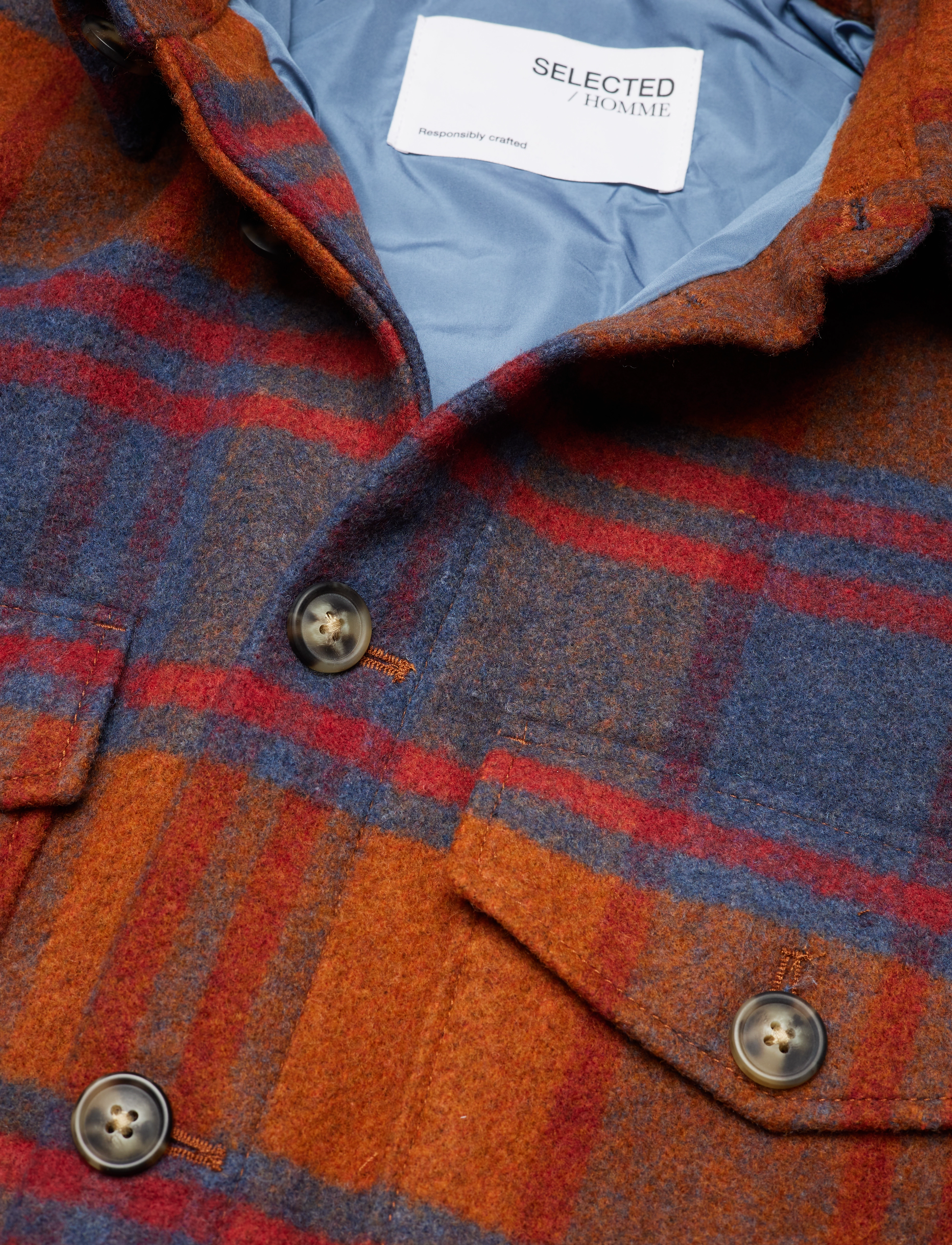Selected Homme - SLHWALTER OVERSHIRT W - bombay brown - 4