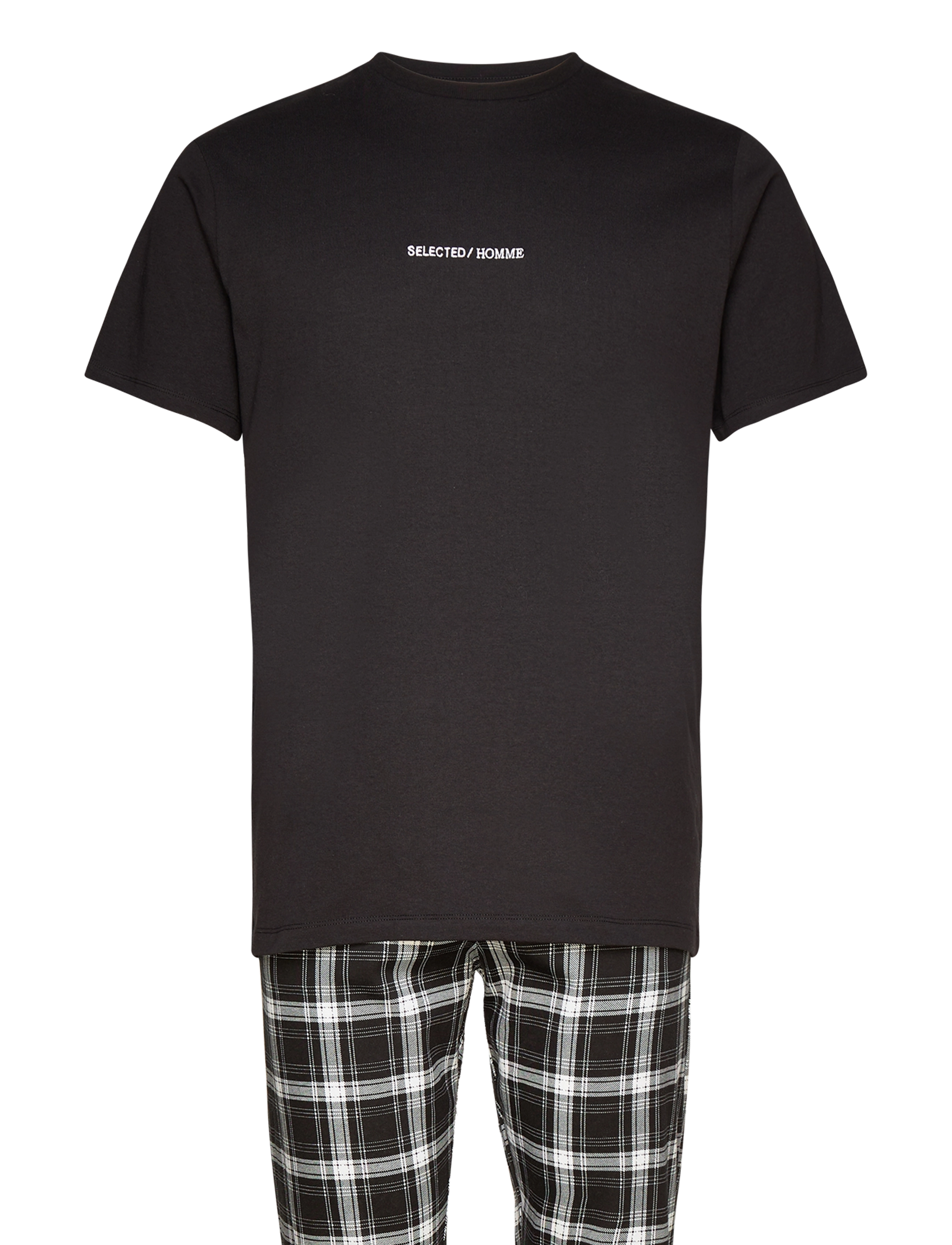 Selected SLHREGMONUS SS LOUNGE SET EXP - Shoppa efter stil - BLACK / black