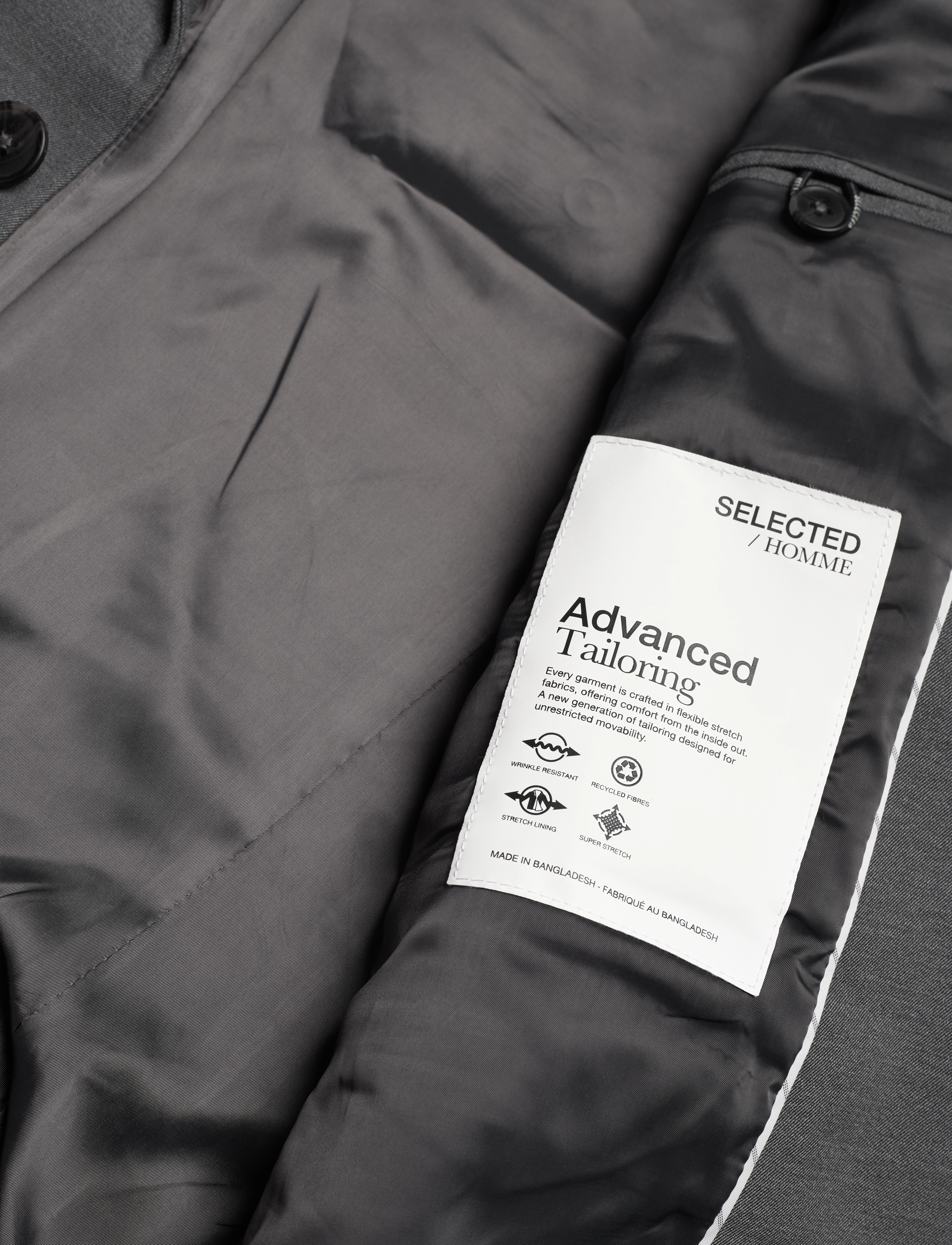 Selected Homme - SLHSLIM-JOSH GREY BLZ ADV B - grey - 4