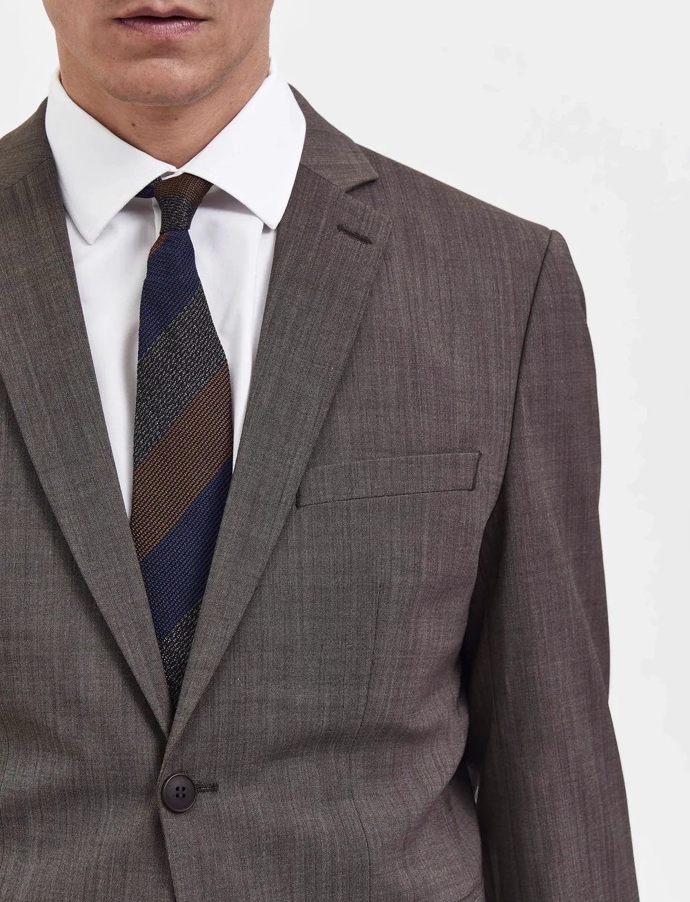 Selected - SLHSLIM-ELON BLZ FLEX B NOOS - enkeltradede blazere - camel - 4