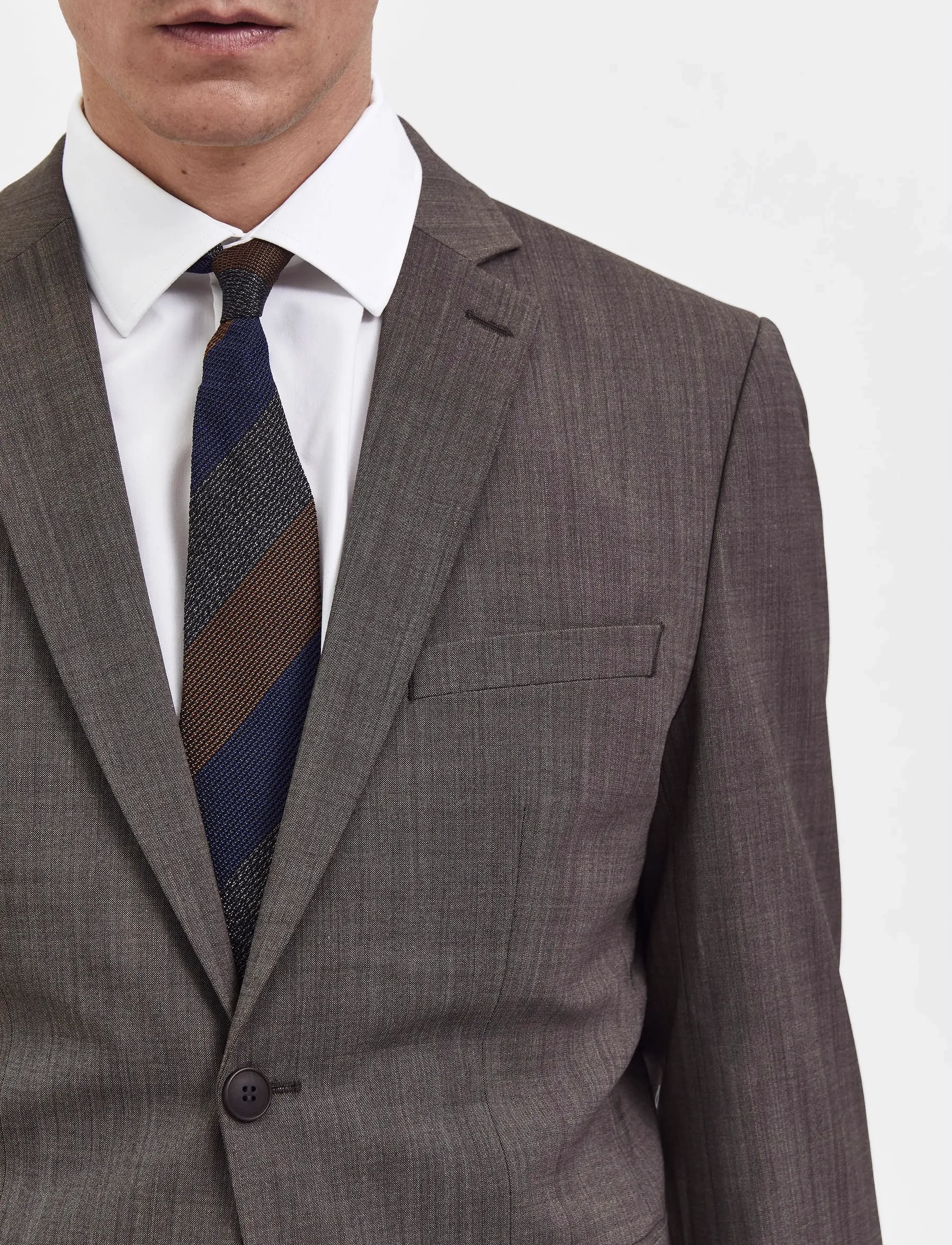 Selected - SLHSLIM-ELON BLZ FLEX B NOOS - single breasted blazers - camel - 4