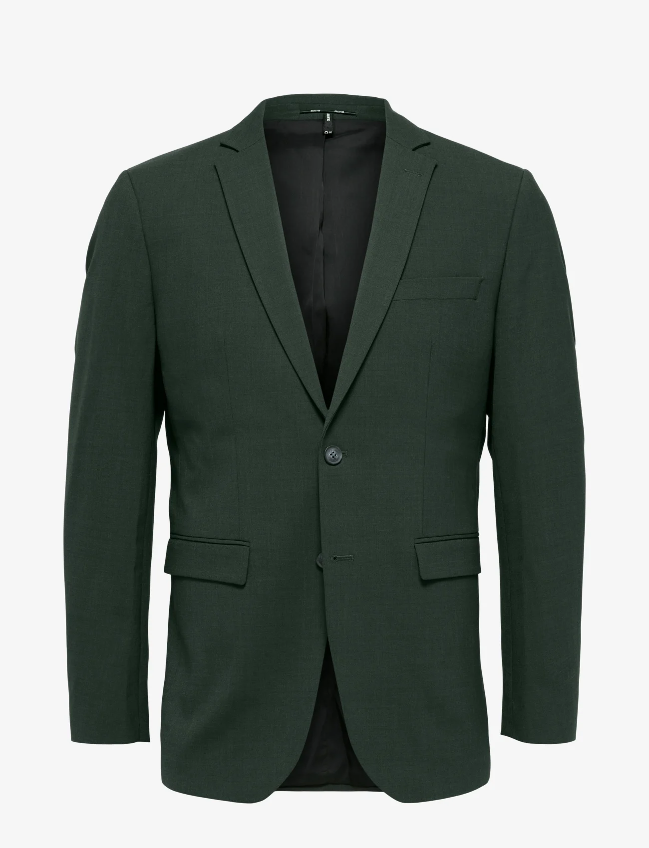 Selected Homme - SLHSLIM-ELON BLZ FLEX B NOOS - dobbeltradede blazere - dark green - 0