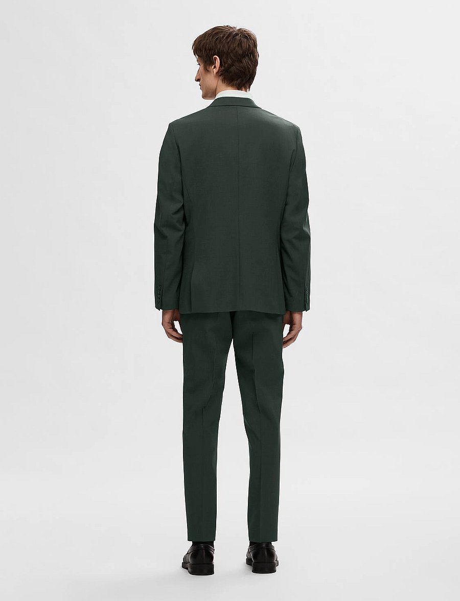 Selected - SLHSLIM-ELON BLZ FLEX B NOOS - enkeltradede blazere - dark green - 3