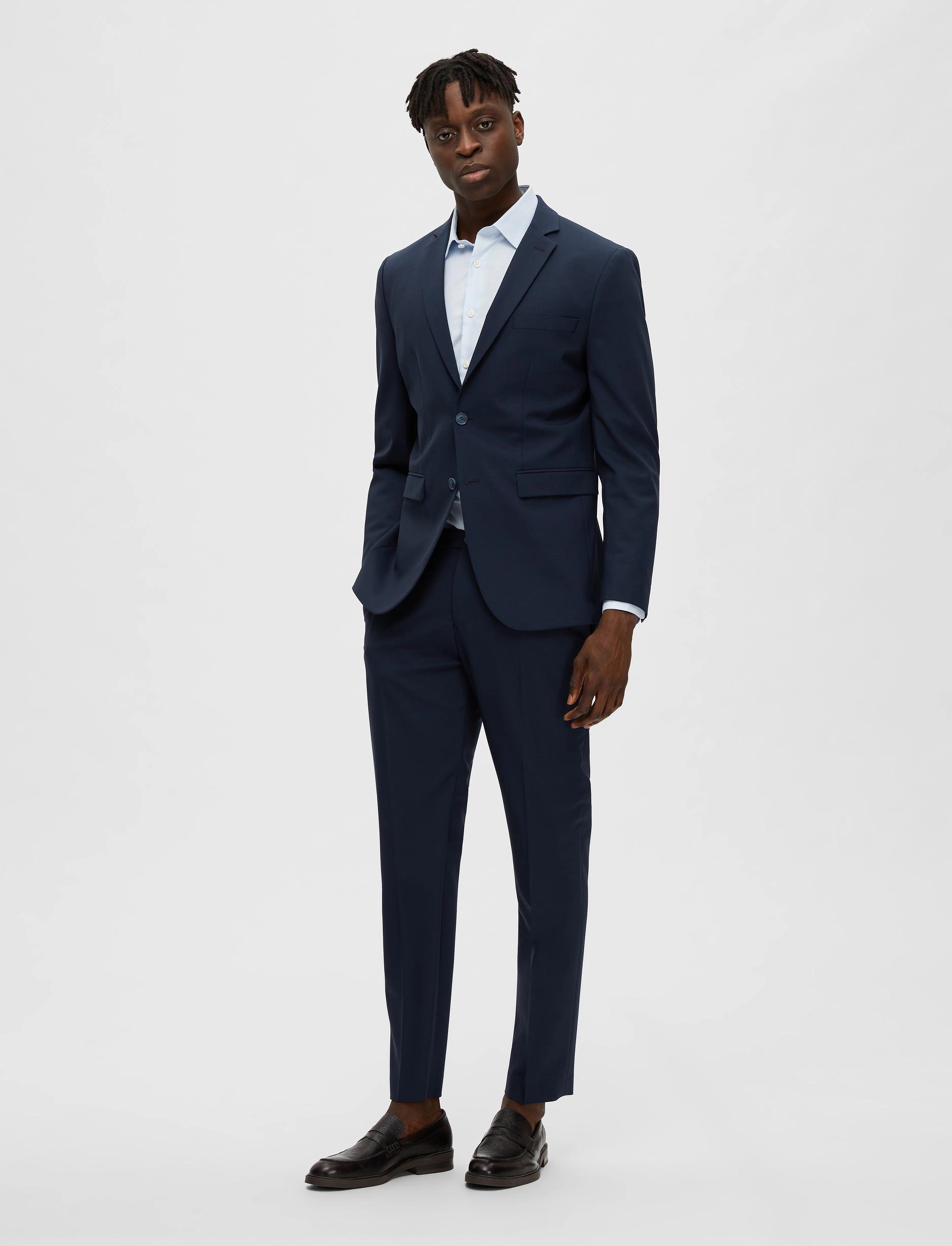 Selected - SLHSLIM-ELON BLZ FLEX B NOOS - enkeltradede blazere - navy blazer - 4