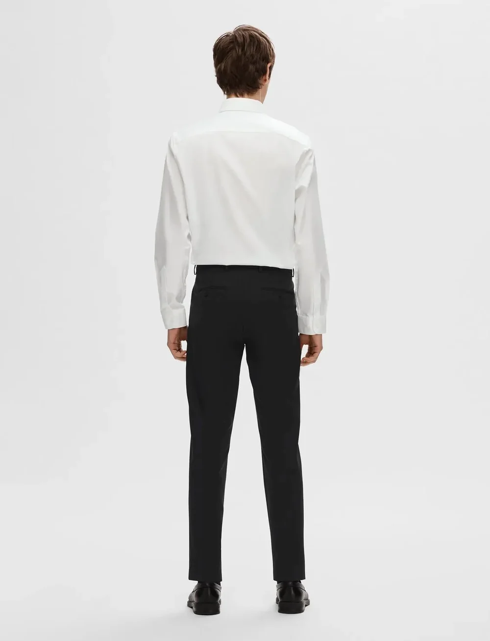 Selected - SLHSLIM-ELON TRS FLEX B NOOS - kostymbyxor - black - 3