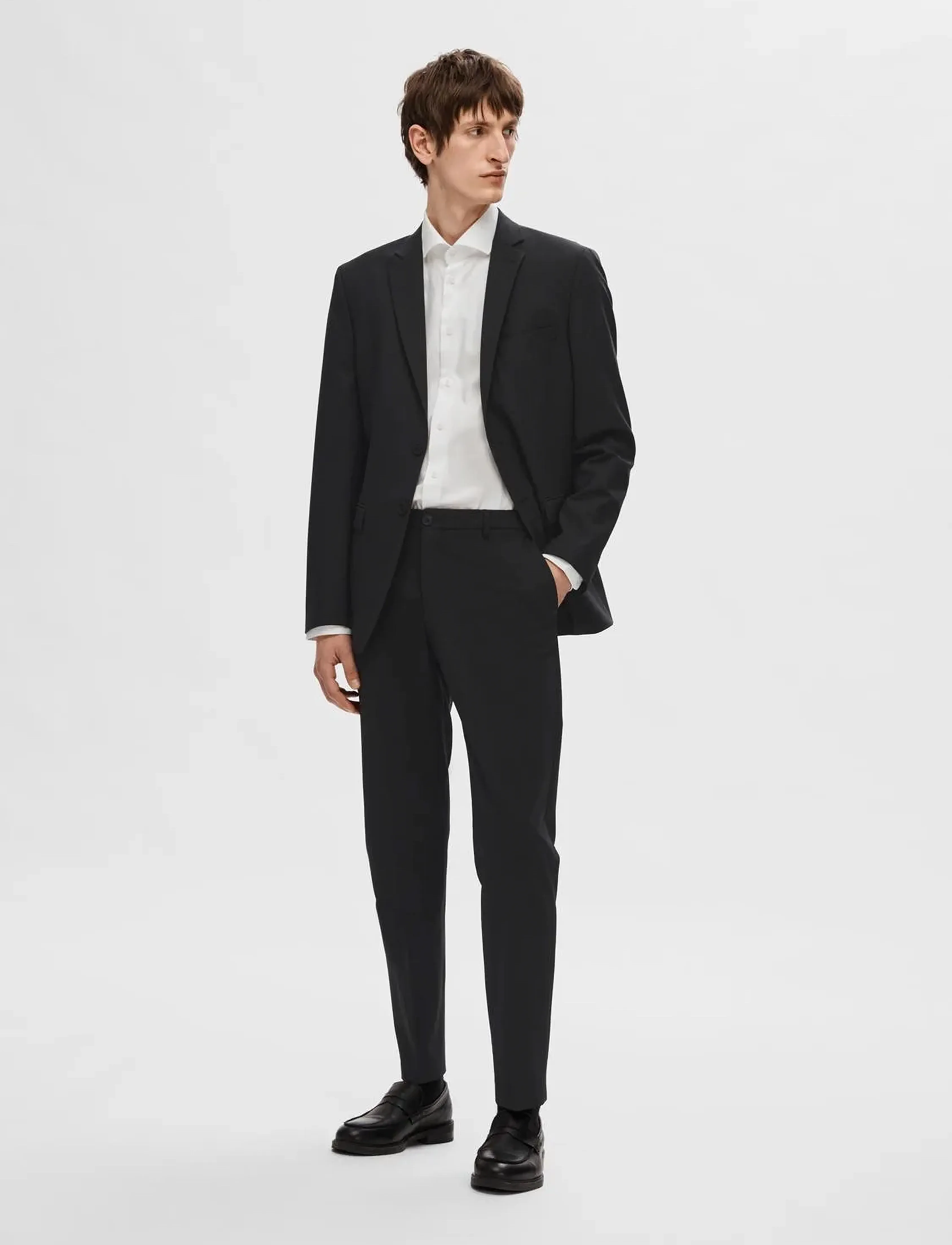 Selected - SLHSLIM-ELON TRS FLEX B NOOS - black - 5