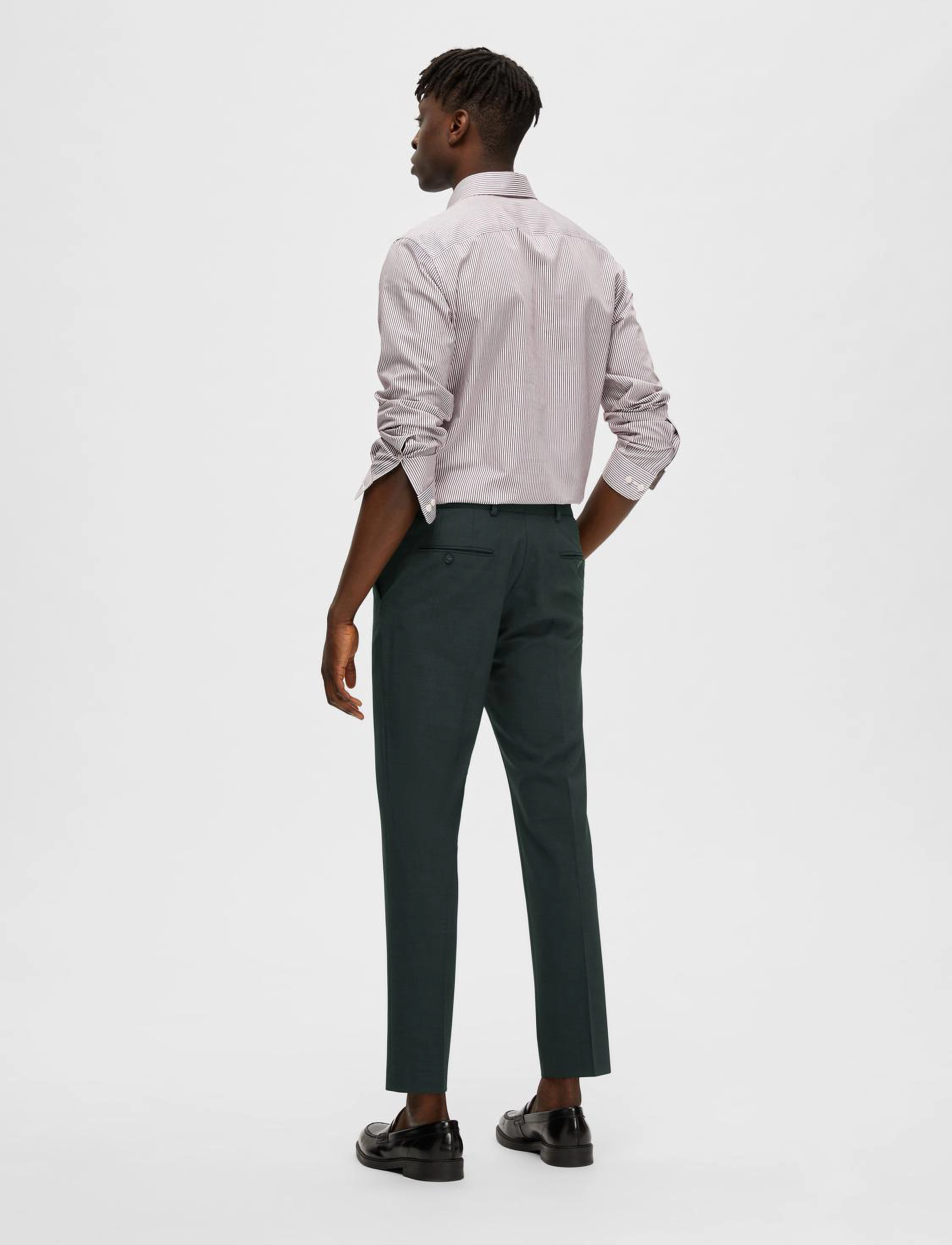 Selected - SLHSLIM-ELON TRS FLEX B NOOS - dark green - 3