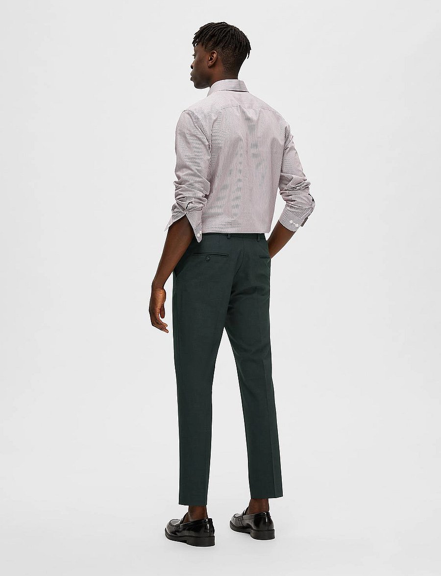 Selected - SLHSLIM-ELON TRS FLEX B NOOS - dark green - 3