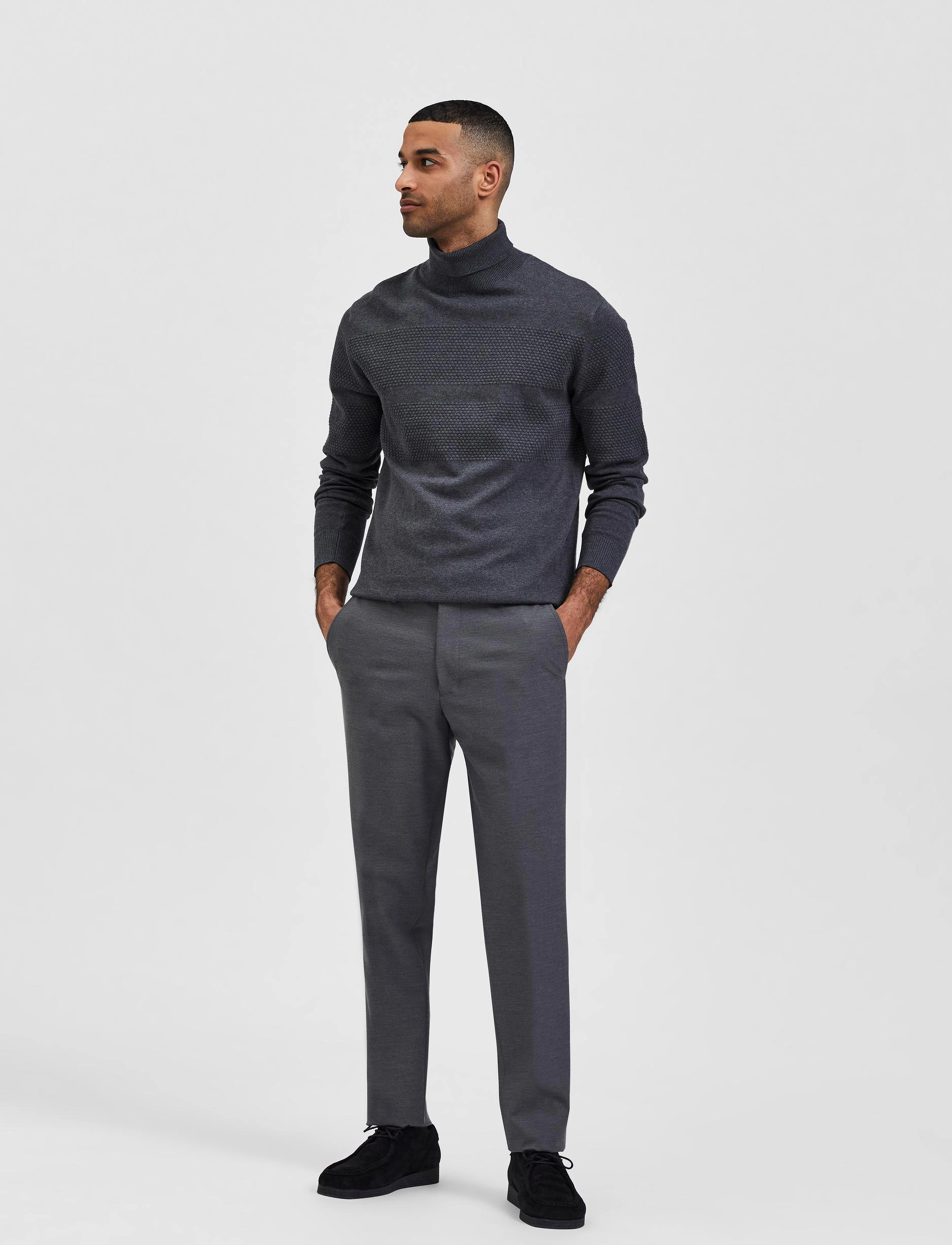 Selected Homme - SLHSLIM-DAVE TRS ADV B - grey - 4