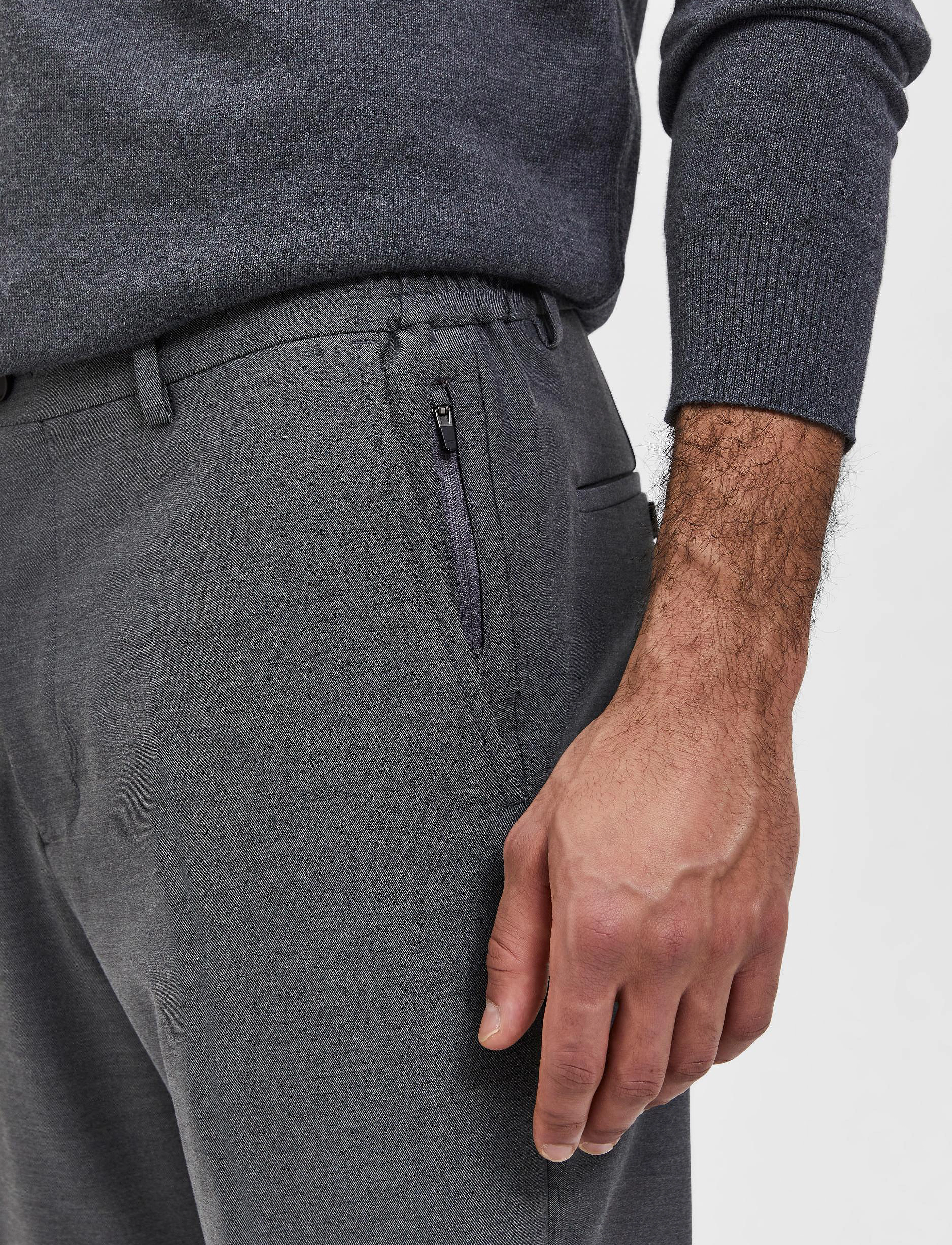 Selected Homme - SLHSLIM-DAVE TRS ADV B - grey - 5