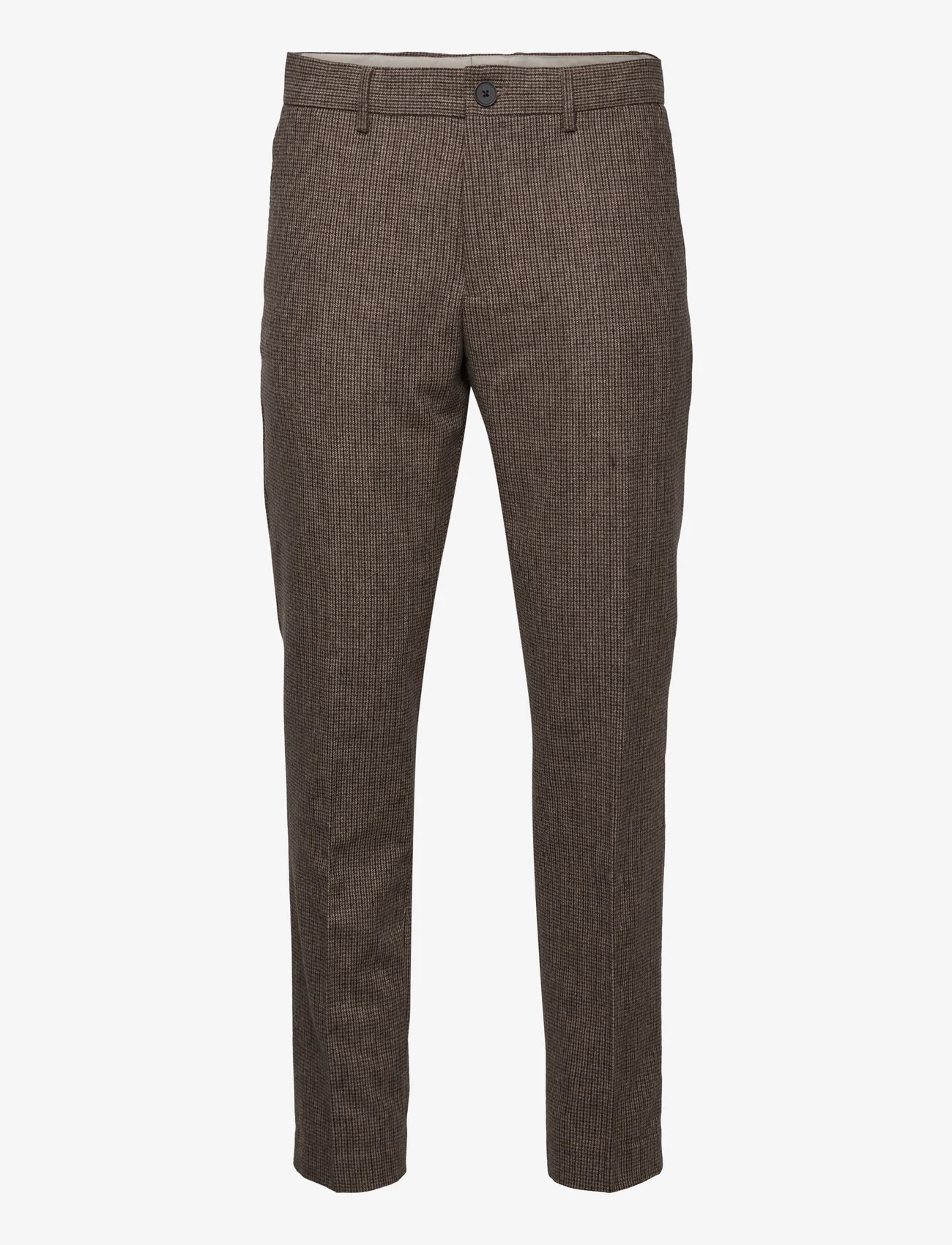 Selected Homme - SLHSLIM-ADRIAN TRS  B NOOS - formal trousers - brownie - 0