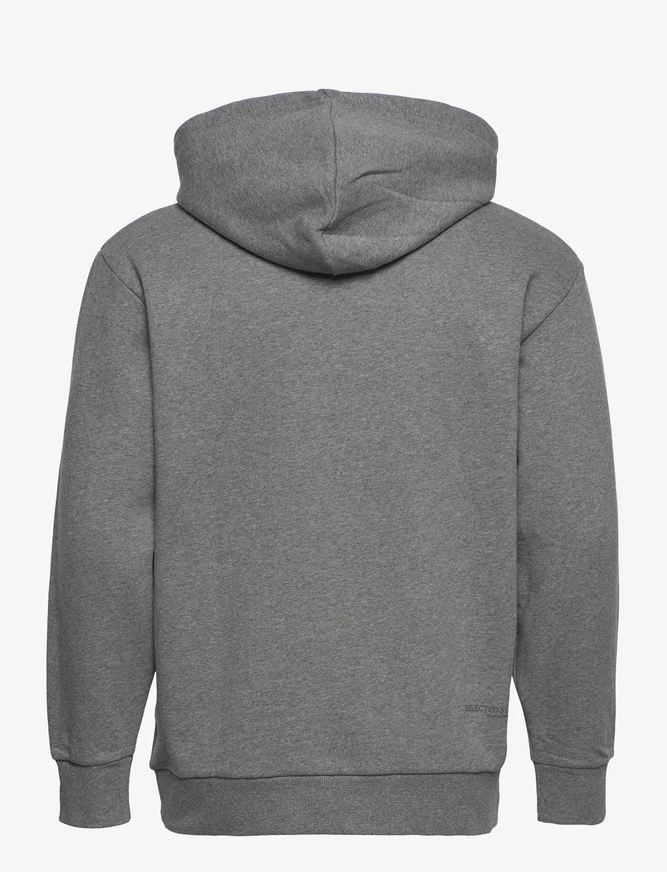 Selected Homme - SLHRELAXJACKMAN HOOD SWEAT S - sweatshirts - medium grey melange - 1