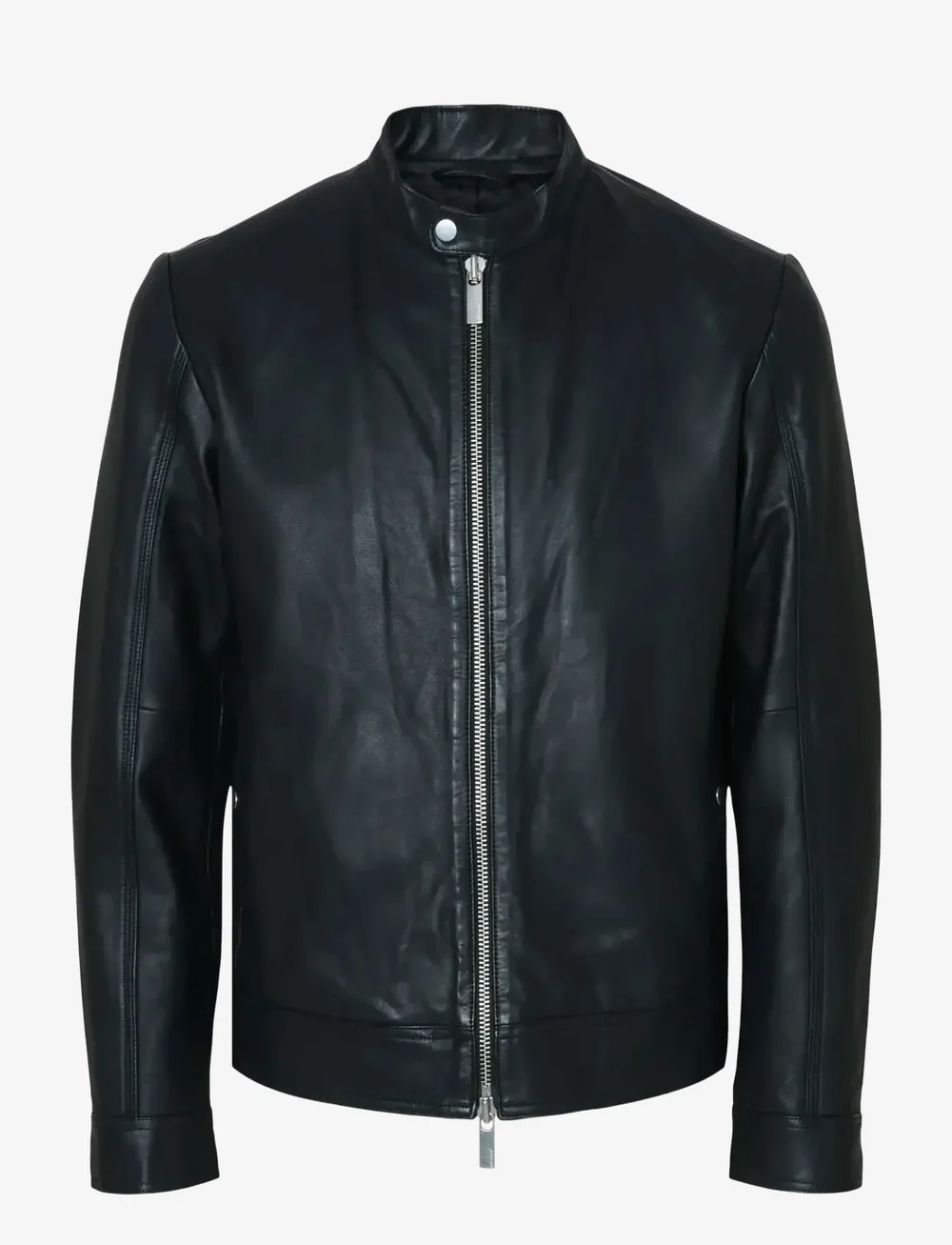 Selected - SLHARCHIVE CLASSIC LEATHER JKT NOOS - efterårsjakker - black - 1