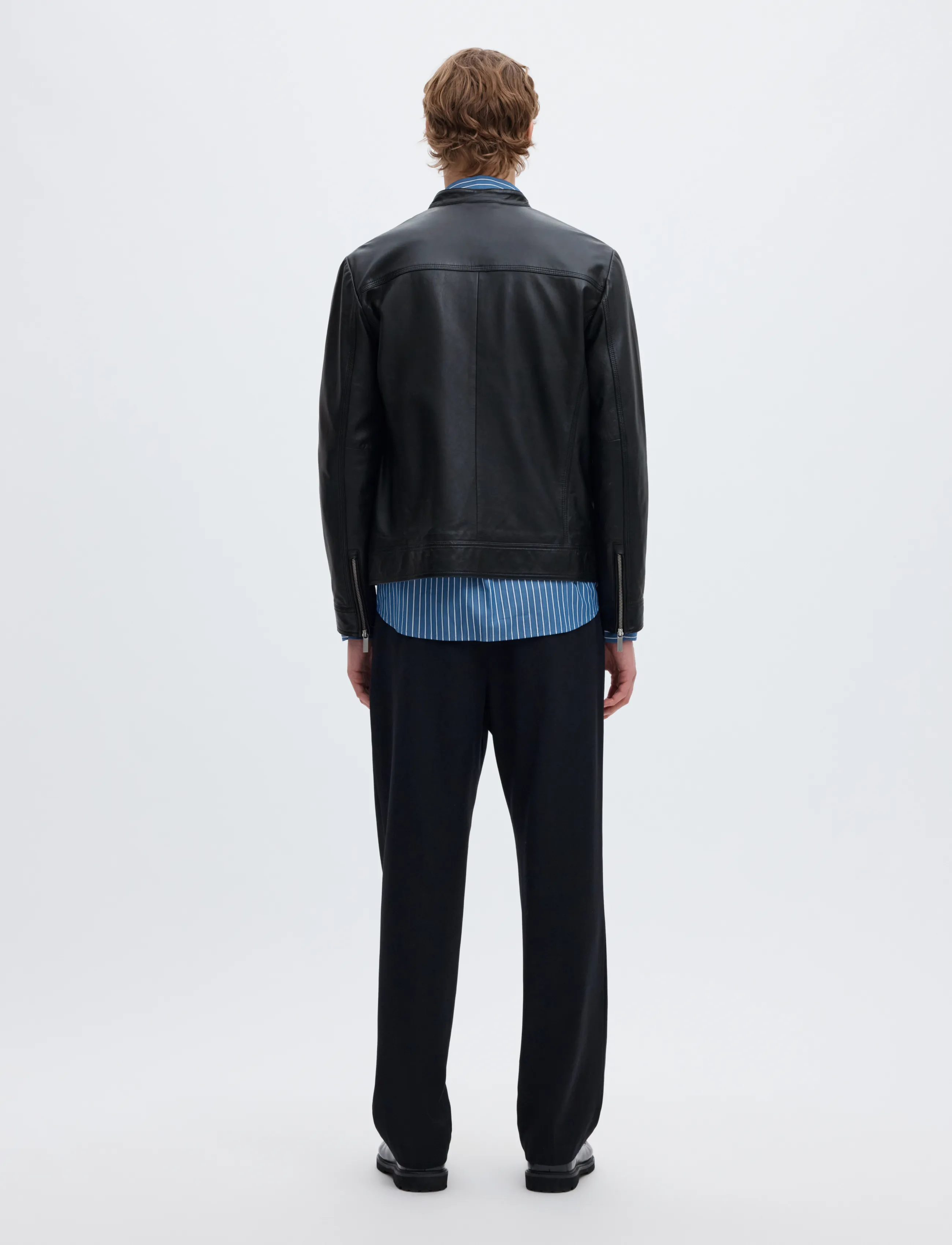 Selected - SLMARCHIVE CLASSIC LEATHER JKT NOOS - fall jackets - black - 3