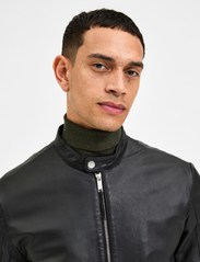 Selected Homme - SLHARCHIVE CLASSIC LEATHER JKT NOOS - wiosenne kurtki - black - 7