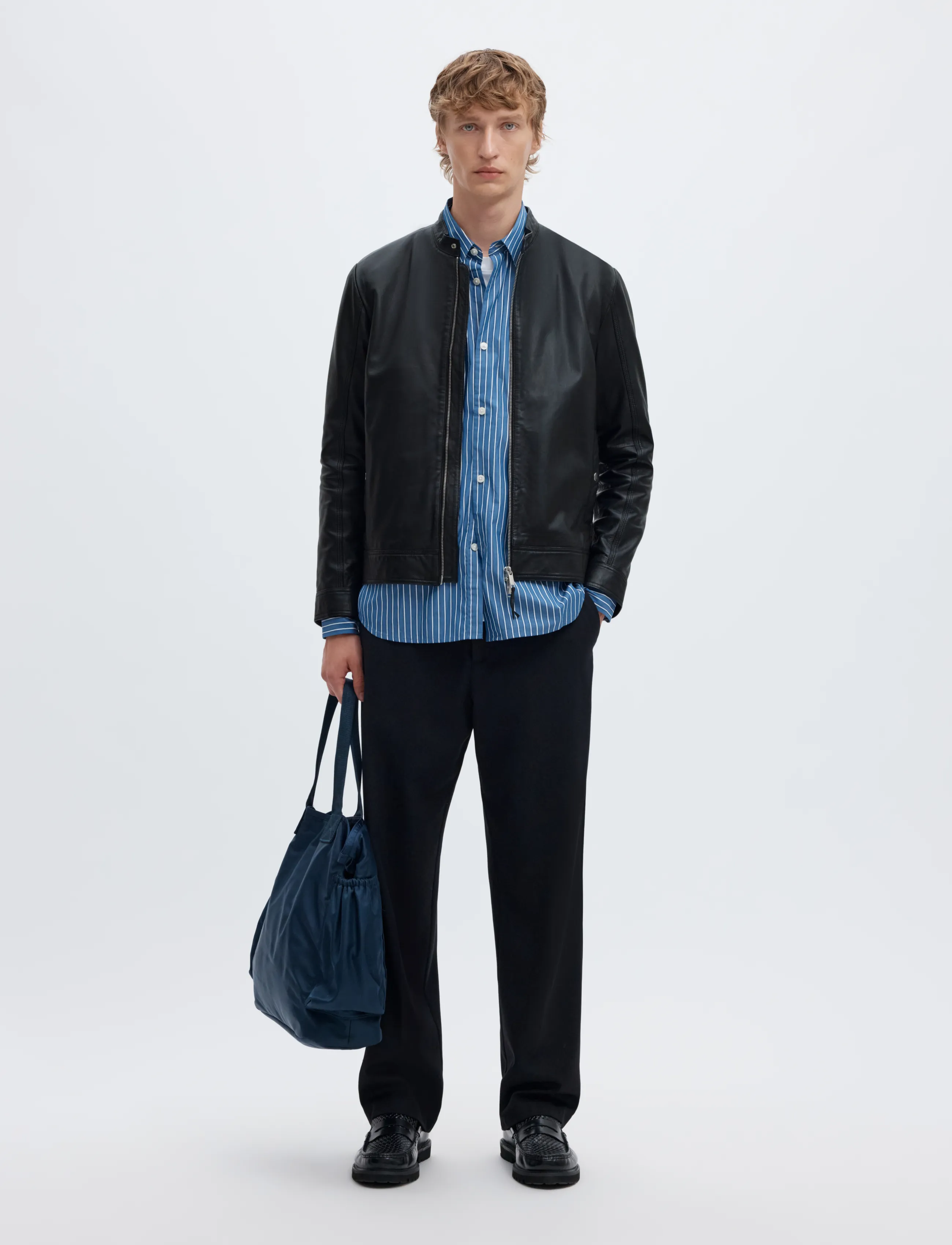 SELECTED Slmarchive Classic Leather Jkt Noos skinnjackor herr – bild 5