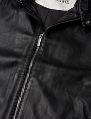 Selected Homme - SLHARCHIVE CLASSIC LEATHER JKT NOOS - spring jackets - black - 7