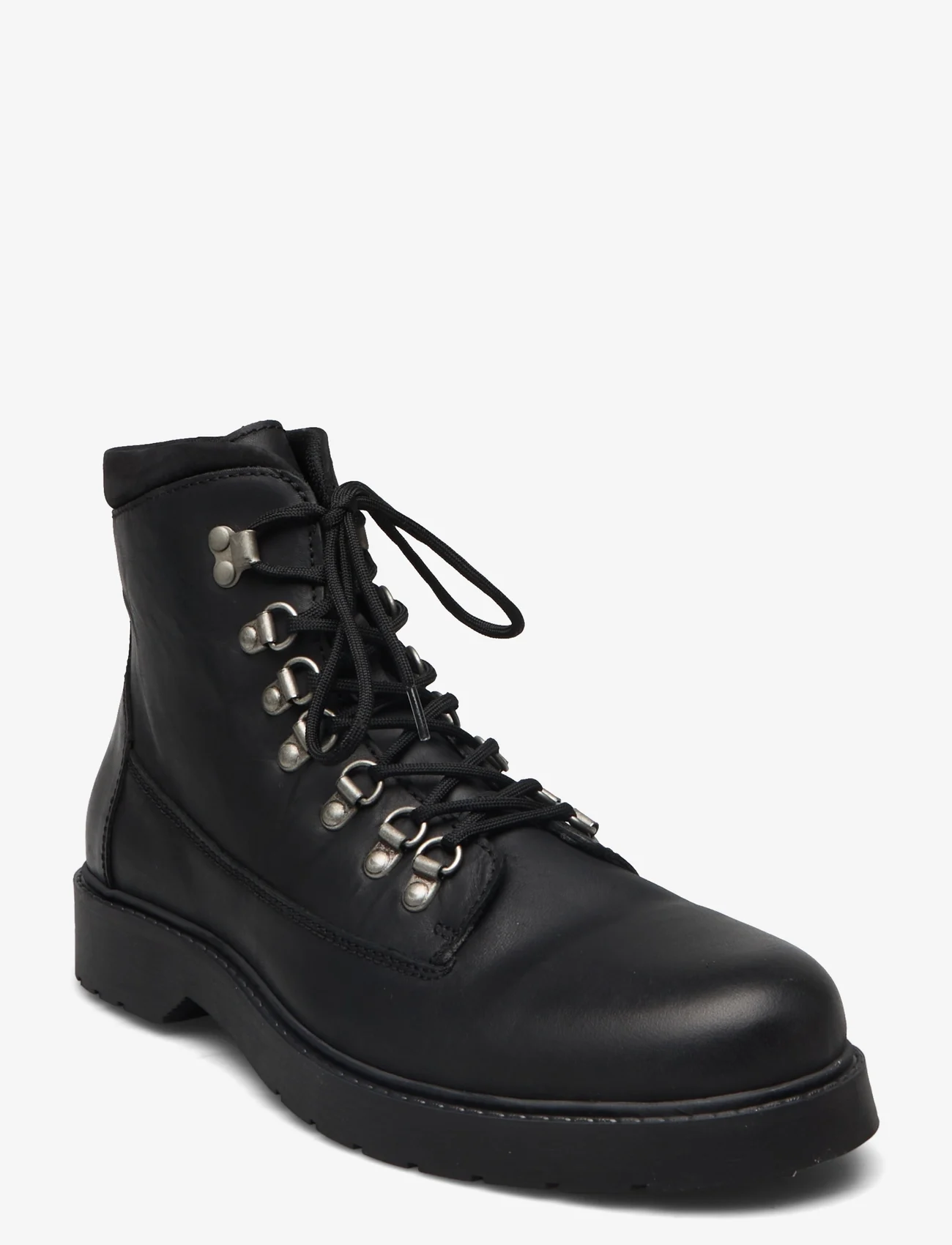 Selected Homme - SLHMADS LEATHER BOOT B NOOS - nauhalliset - black - 0