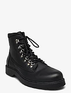 SLHMADS LEATHER BOOT B NOOS - BLACK
