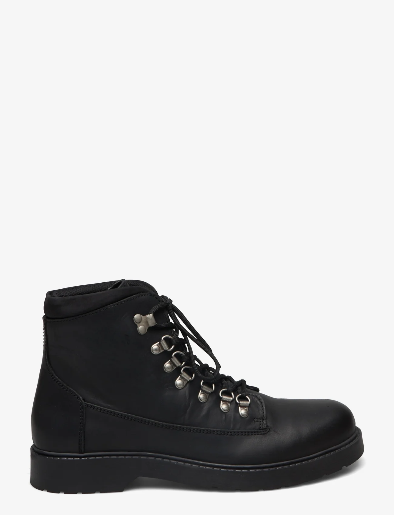 Selected Homme - SLHMADS LEATHER BOOT B NOOS - støvler med snøre - black - 1