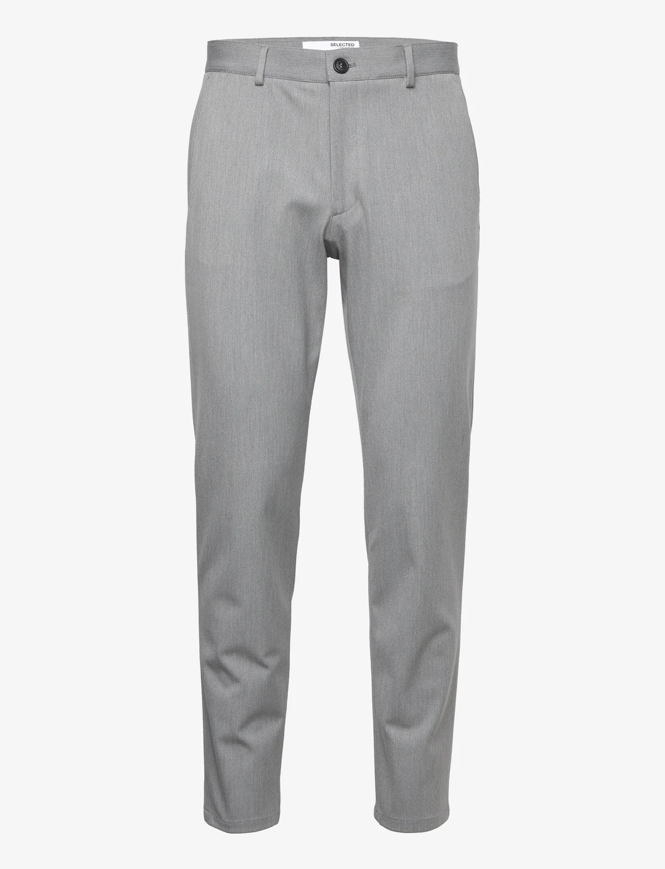 Selected Homme - SLHSLIM-BEST FLEX PANTS B - puvunhousut - dark grey melange - 0