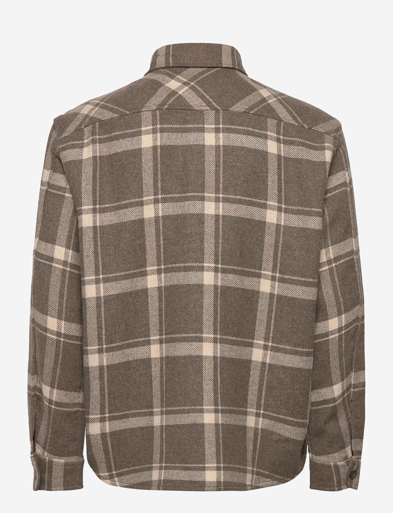 Selected - SLHRLXPABLO WOOL BLEND OVERSHIRT - ternede skjorter - morel - 1