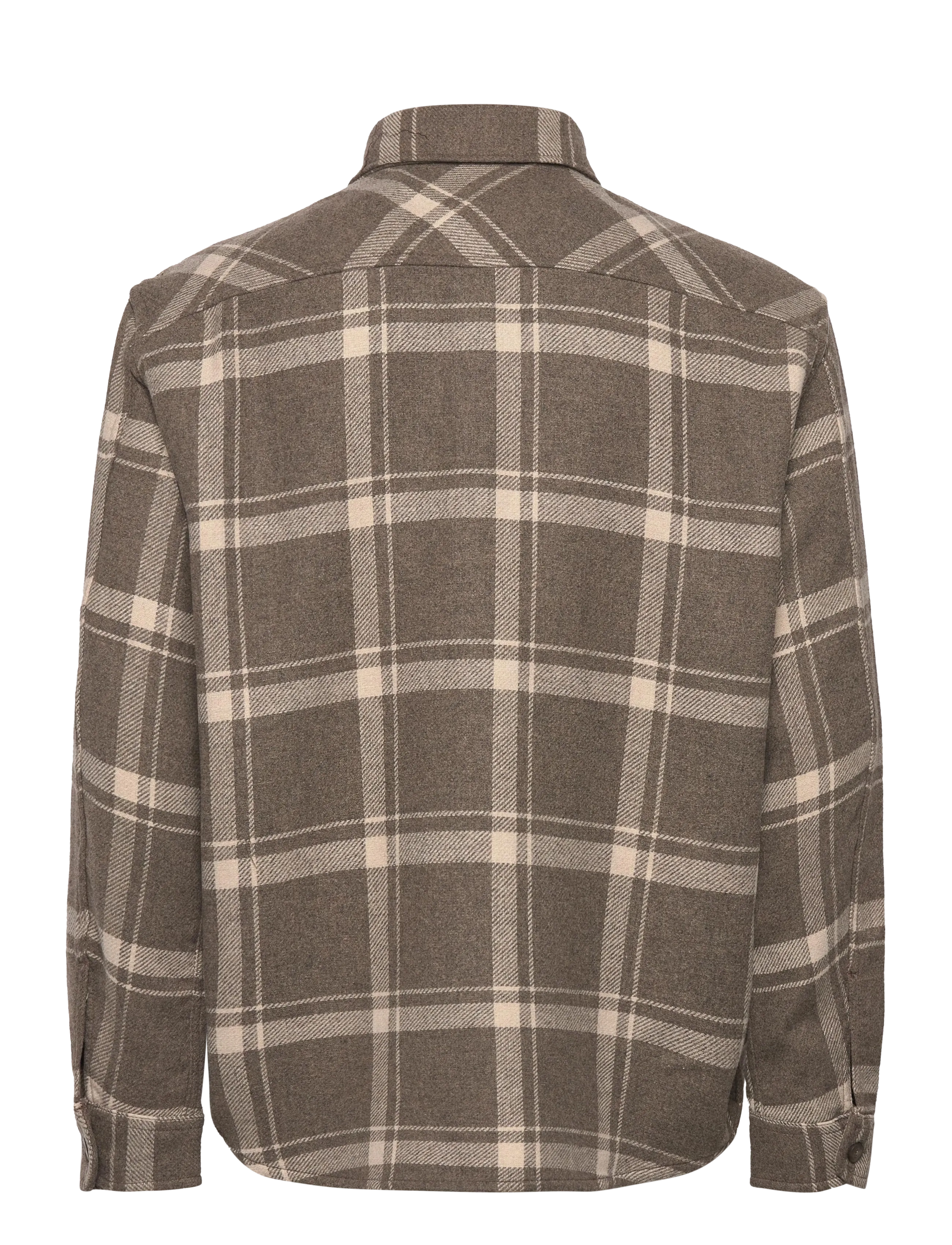 Selected - SLHRLXPABLO WOOL BLEND OVERSHIRT - ruudulised särgid - morel - 1