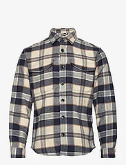 Selected Homme - SLHLOOSEPABLO LS CHECK OVERSHIRT W - checkered shirts - sky captain - 0