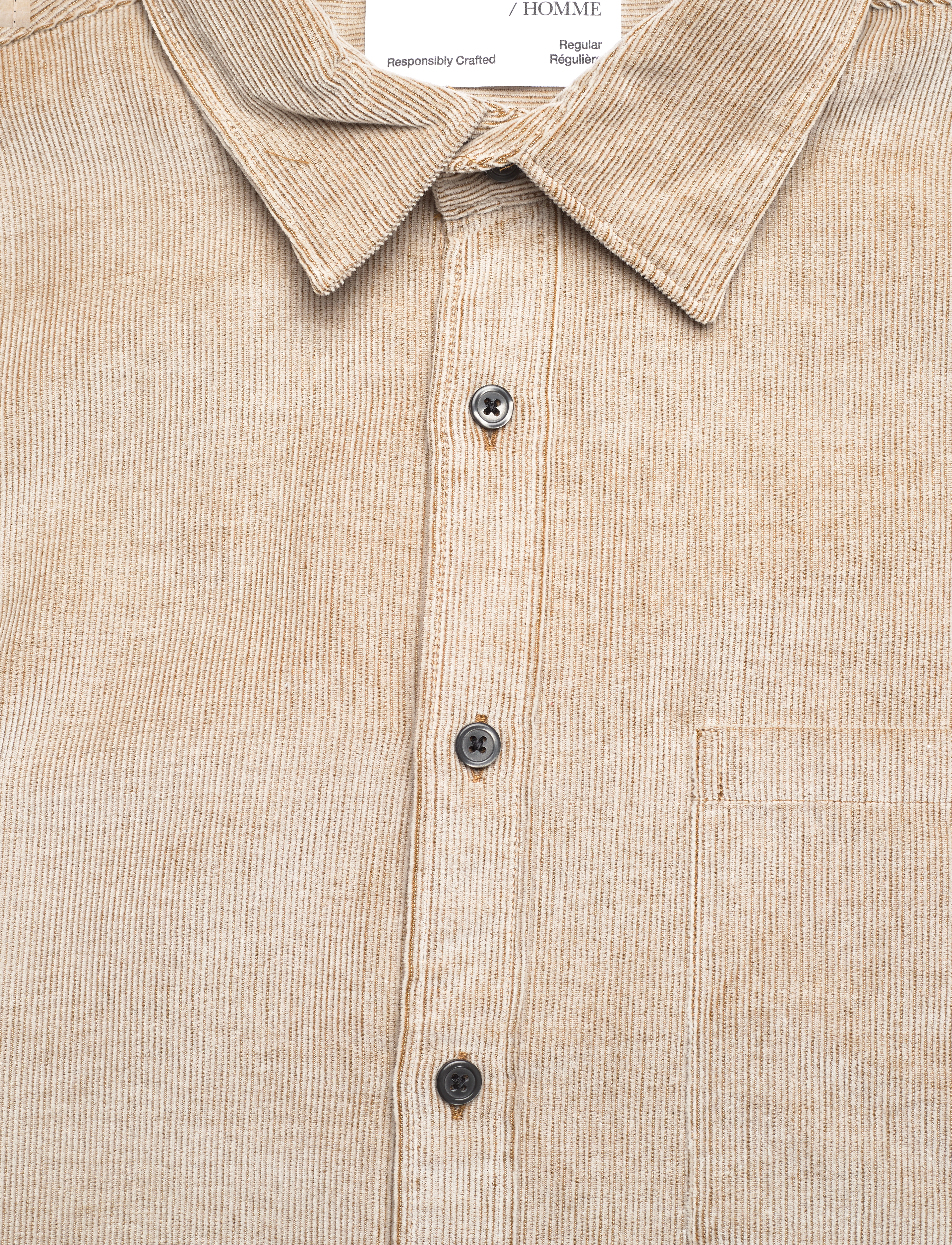 Selected - SLHREGBENJAMIN CORD SHIRT LS W - breen - 2