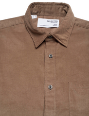 Selected Homme - SLHREGBENJAMIN CORD SHIRT LS W - corduroy overhemden - brindle - 2