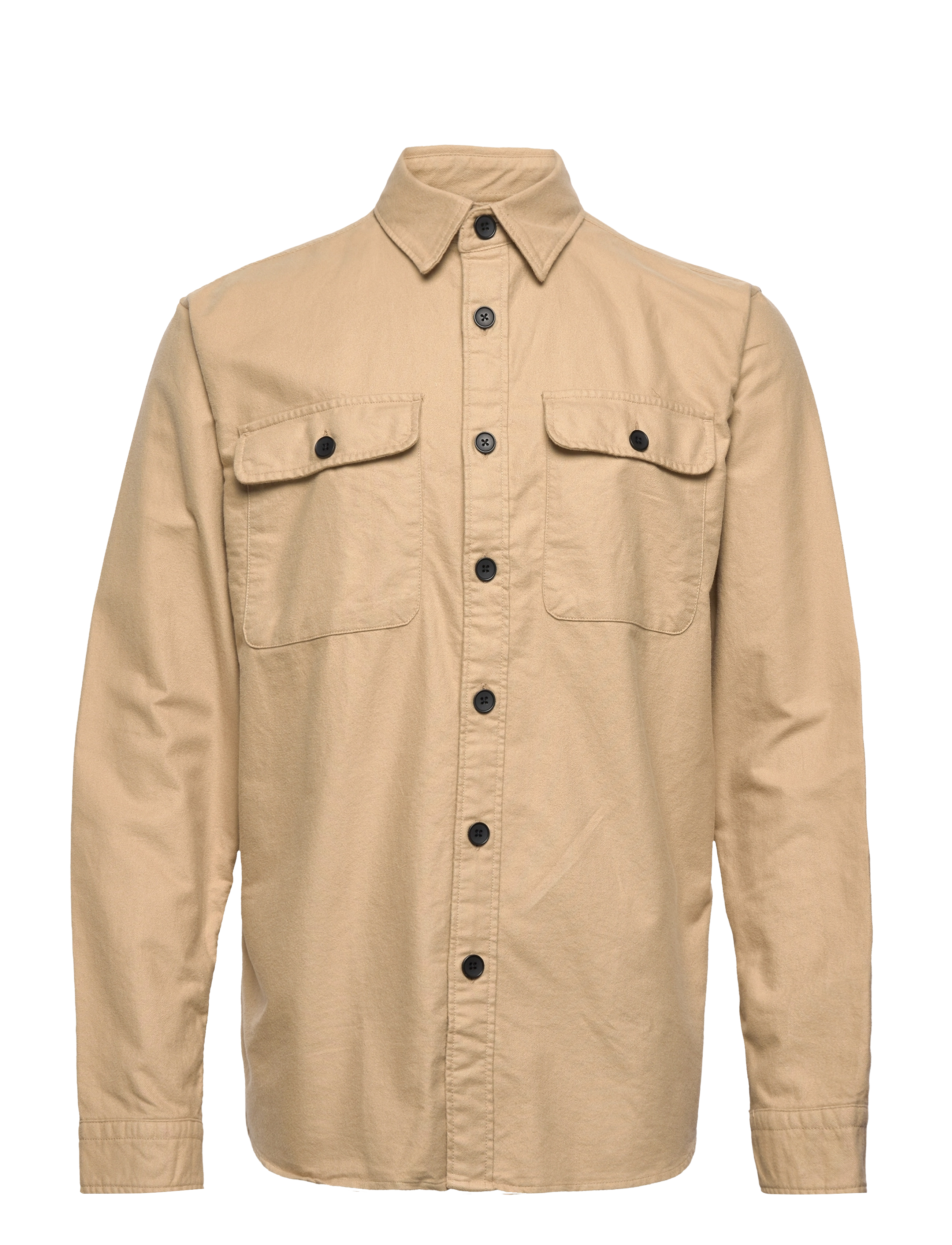 Selected SLHLOOSEROLF LS OVERSHIRT W - Overshirts - INCENSE / beige