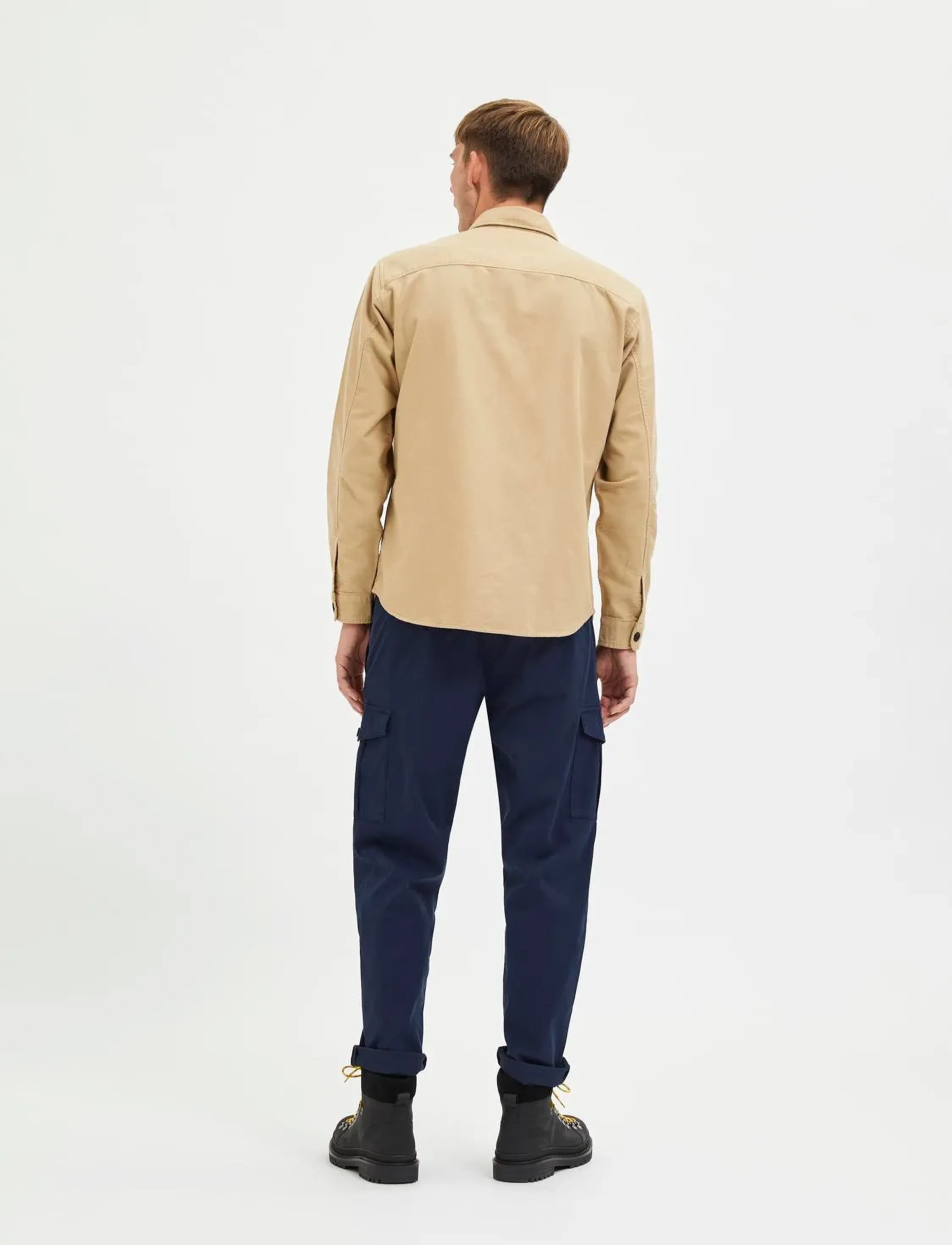 Selected - SLHLOOSEROLF LS OVERSHIRT W - mænd - incense - 3