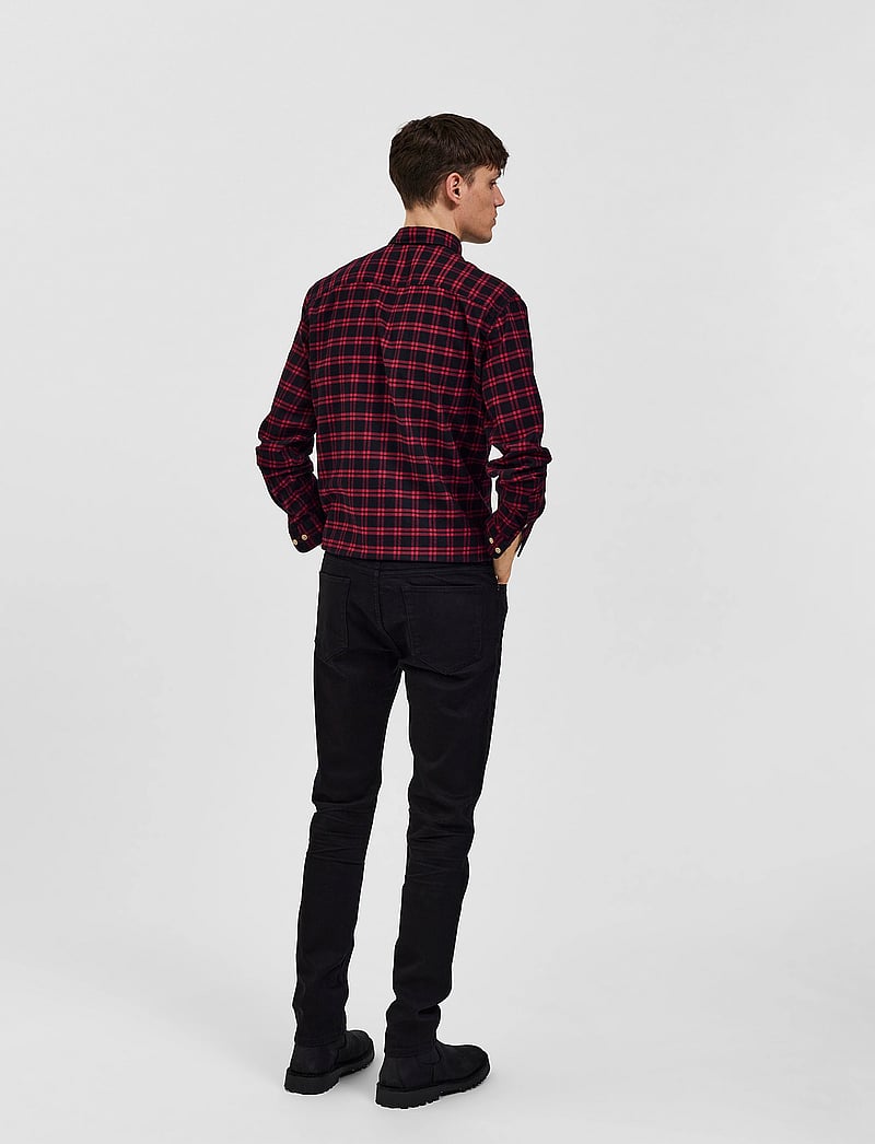 Selected - SLH175-SLIM LEON 24001 BLACK JNS NOOS - slim fit jeans - black denim - 3