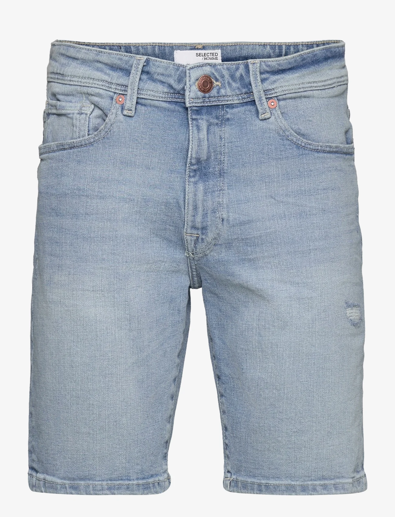 Selected Homme - SLHALEX 27415 L. BLUE DNM SHORT EX - jeansshorts - light blue denim - 0