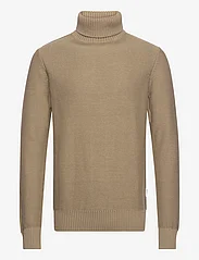 Selected Homme - SLHAXEL LS KNIT ROLL NECK W - tavalised kudumid - mermaid - 0