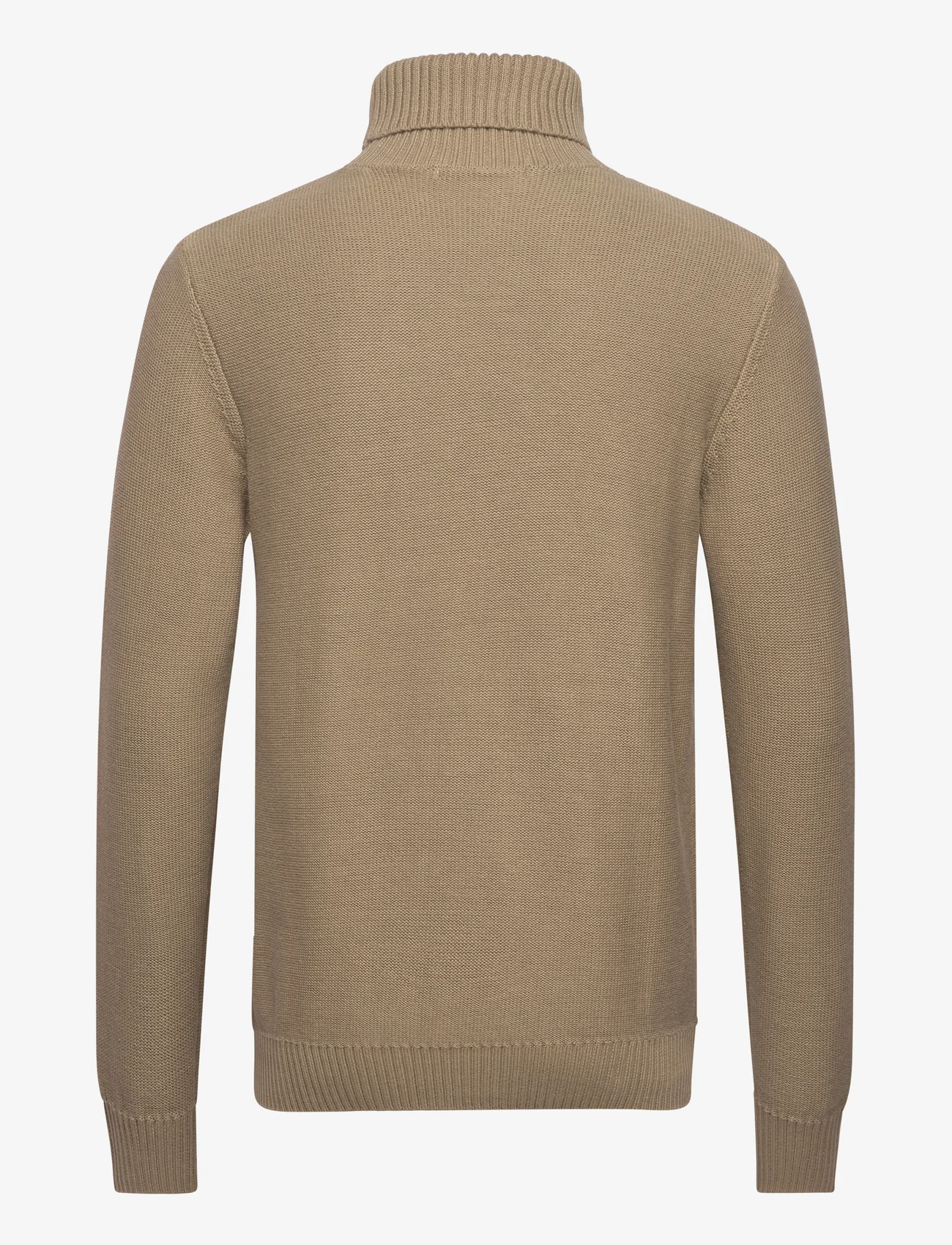 Selected Homme - SLHAXEL LS KNIT ROLL NECK W - tavalised kudumid - mermaid - 1
